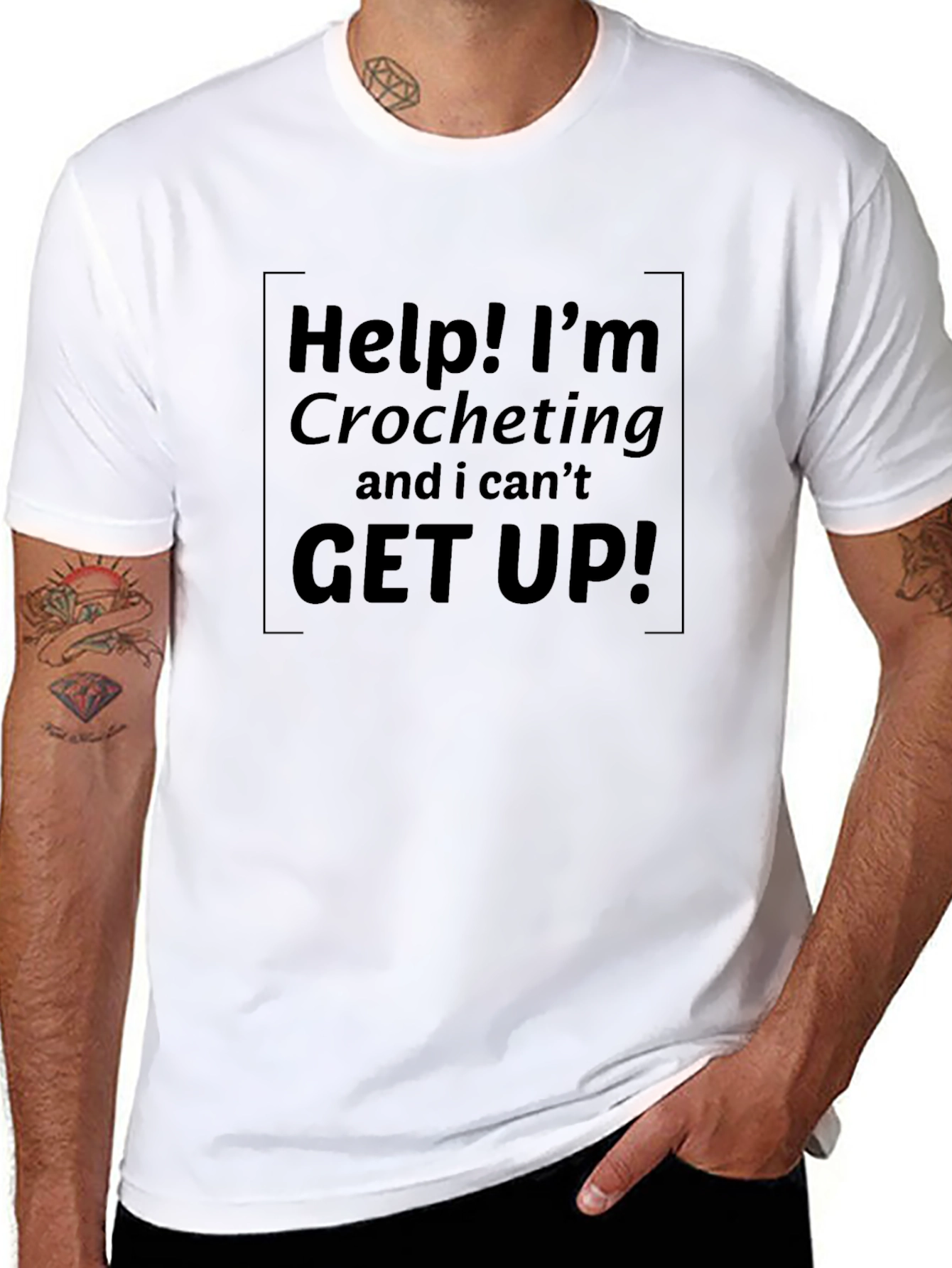Crocheting Humor Graphic T-Shirt