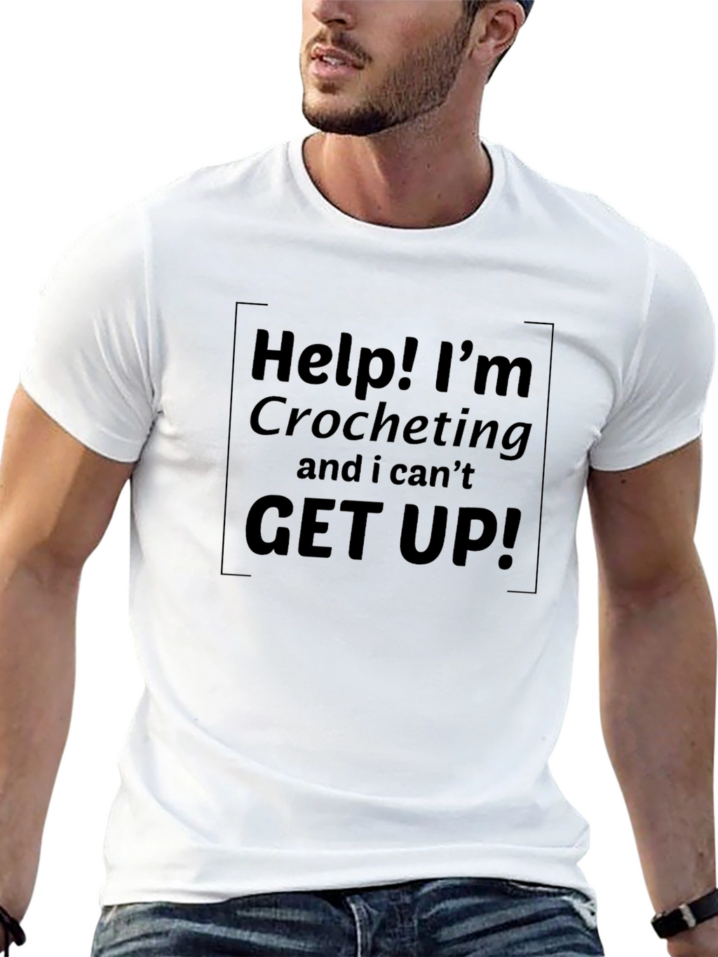 Crocheting Humor Graphic T-Shirt