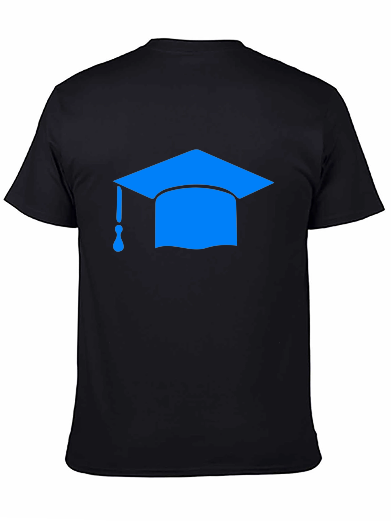 Graduation Cap Graphic Tee - Black T-Shirt
