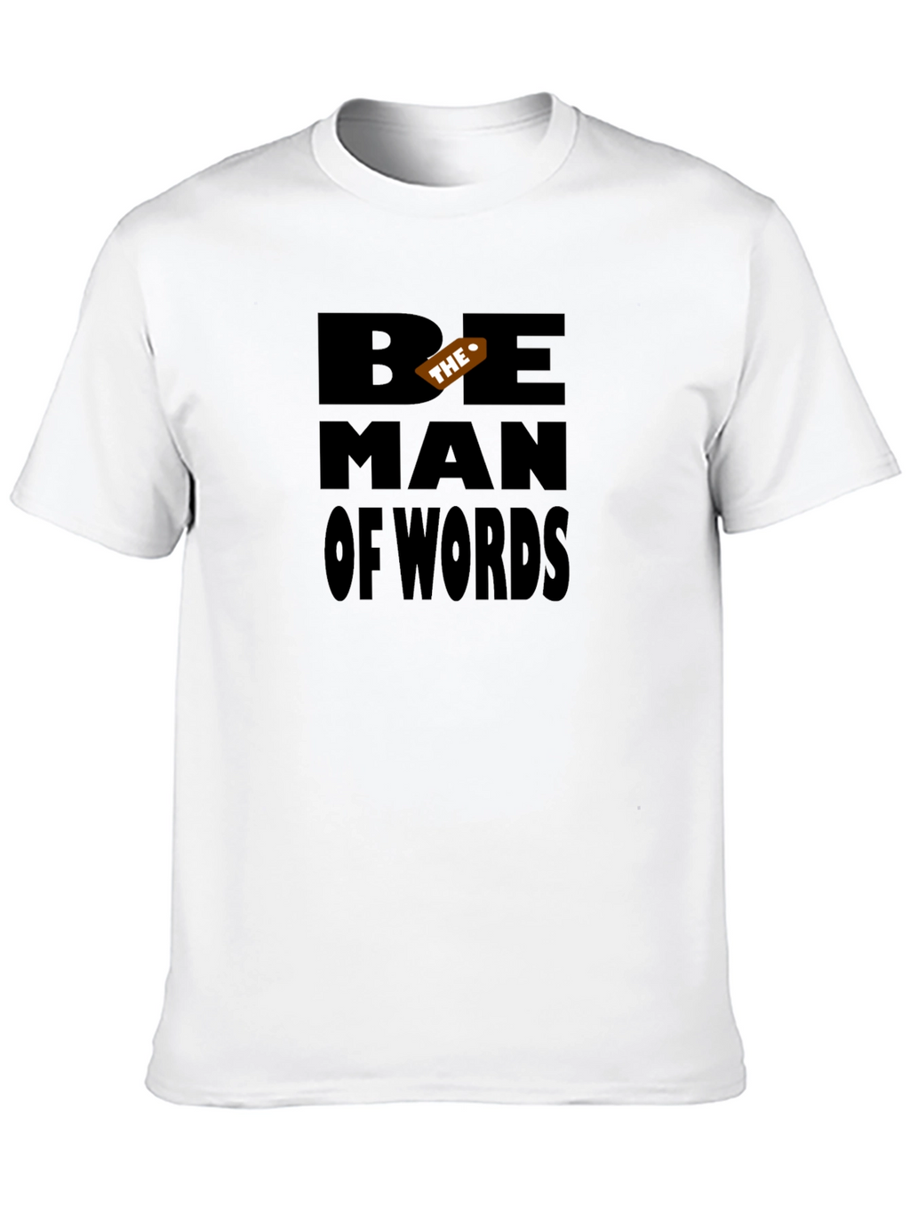 Be The Man of Words Black Graphic Tee