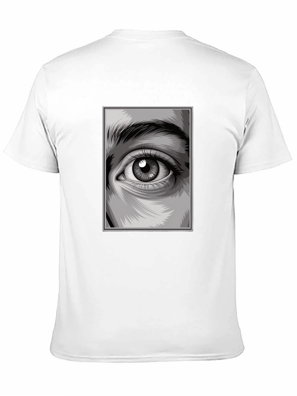 Eye Graphic Black T-Shirt Modern Design