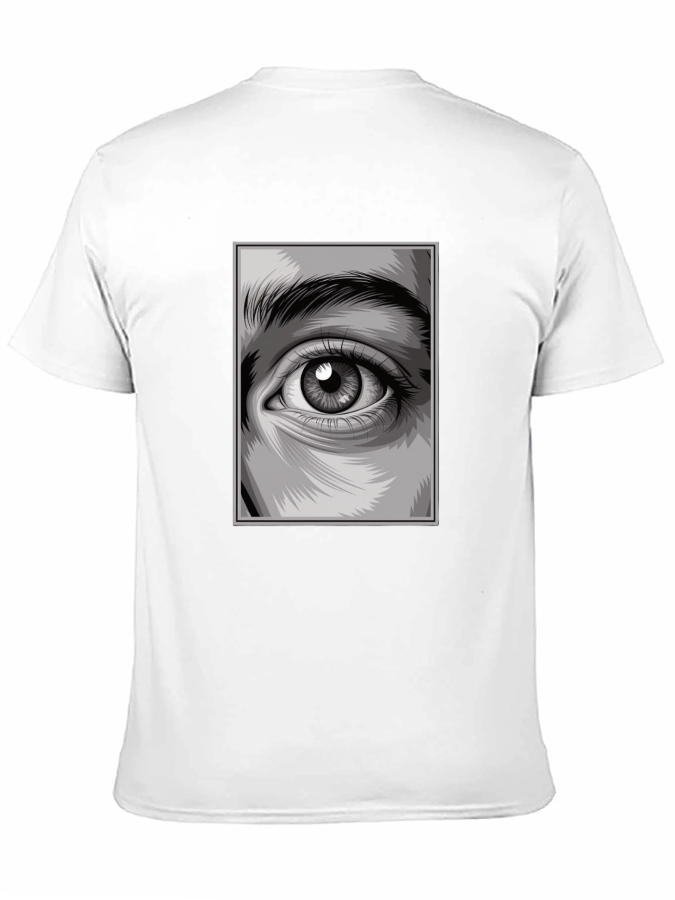 Eye Graphic Black T-Shirt Modern Design