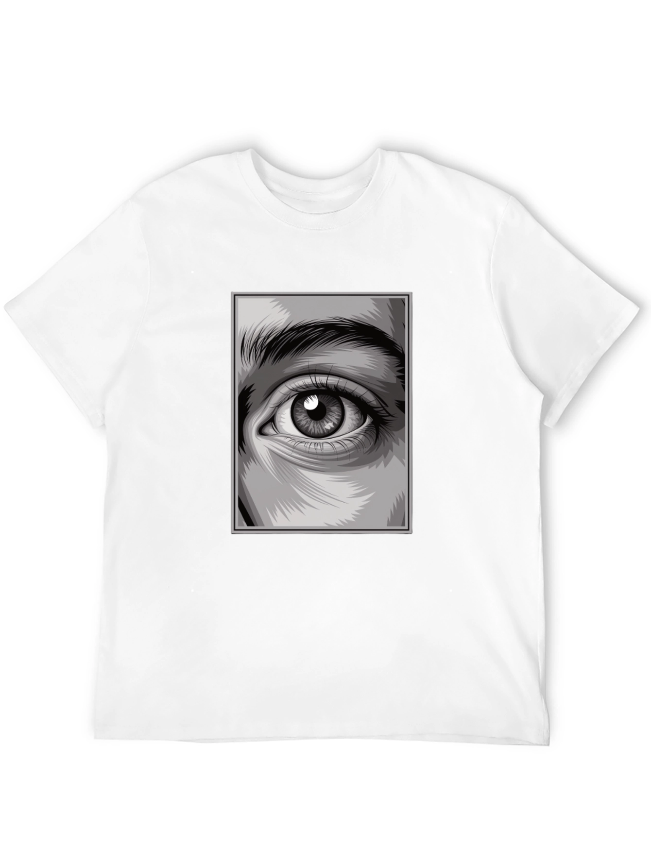 Eye Graphic Black T-Shirt Modern Design