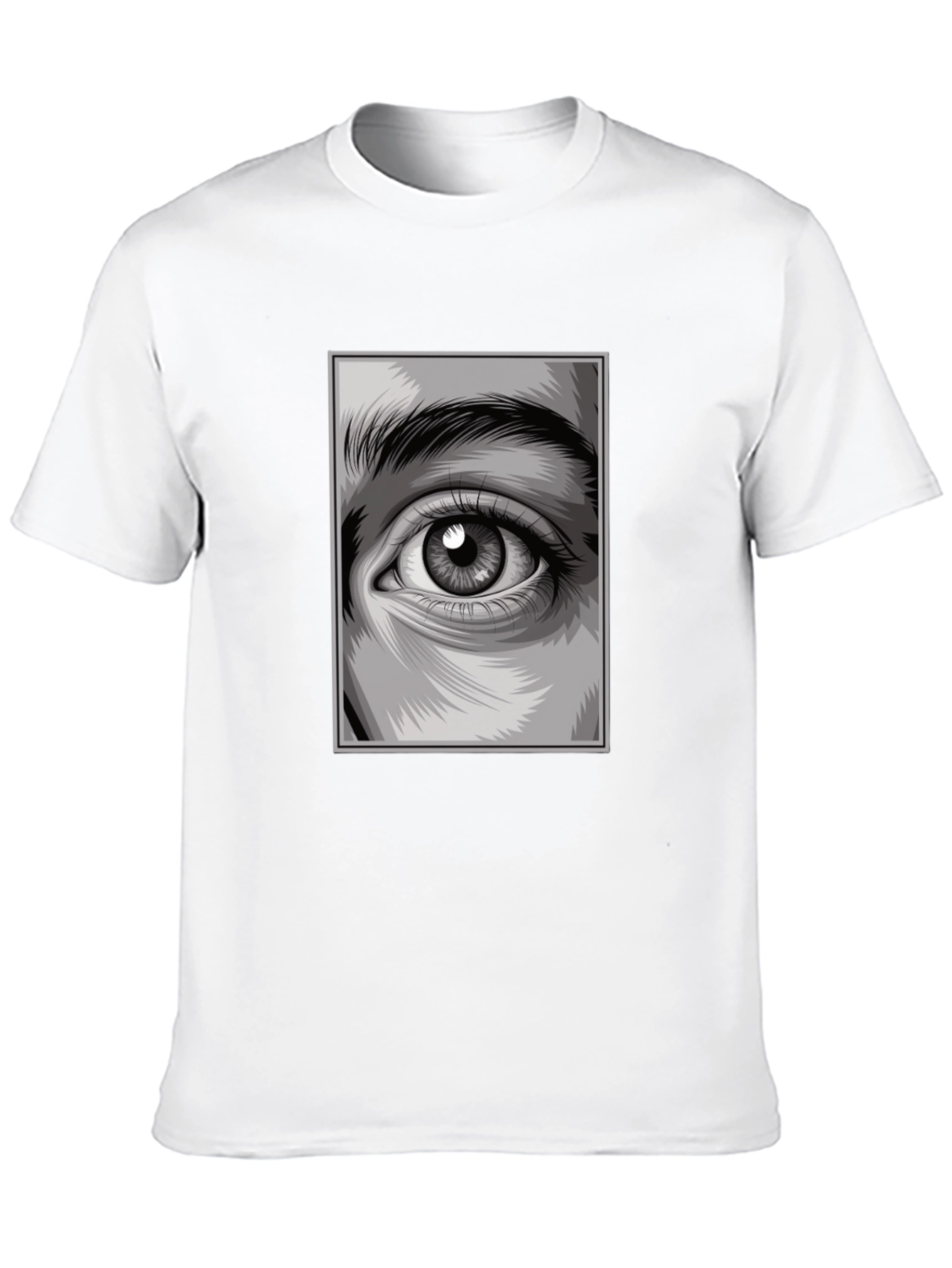 Eye Graphic Black T-Shirt Modern Design