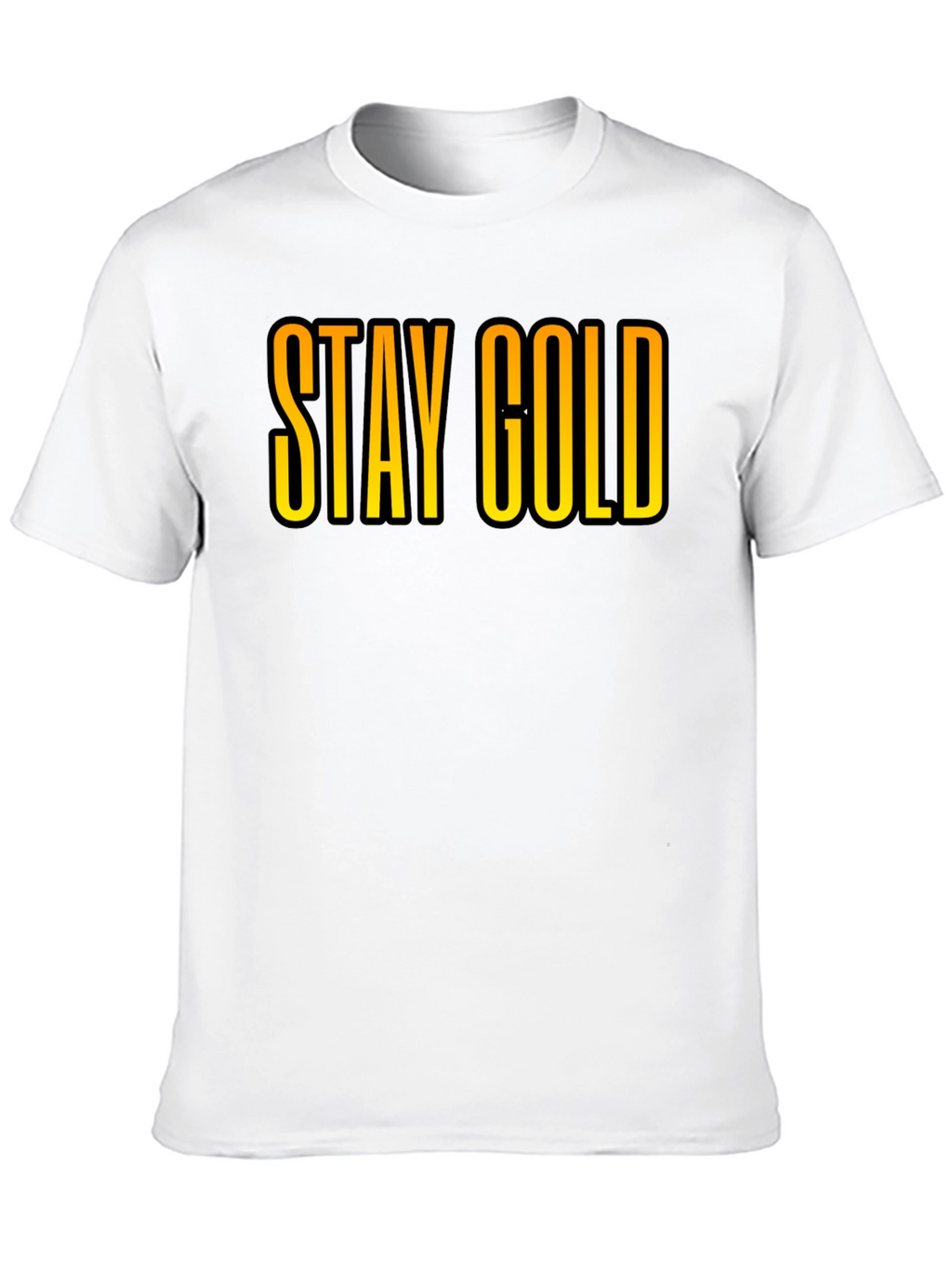 Stay Gold Graphic Tee - Cool Black T-Shirt