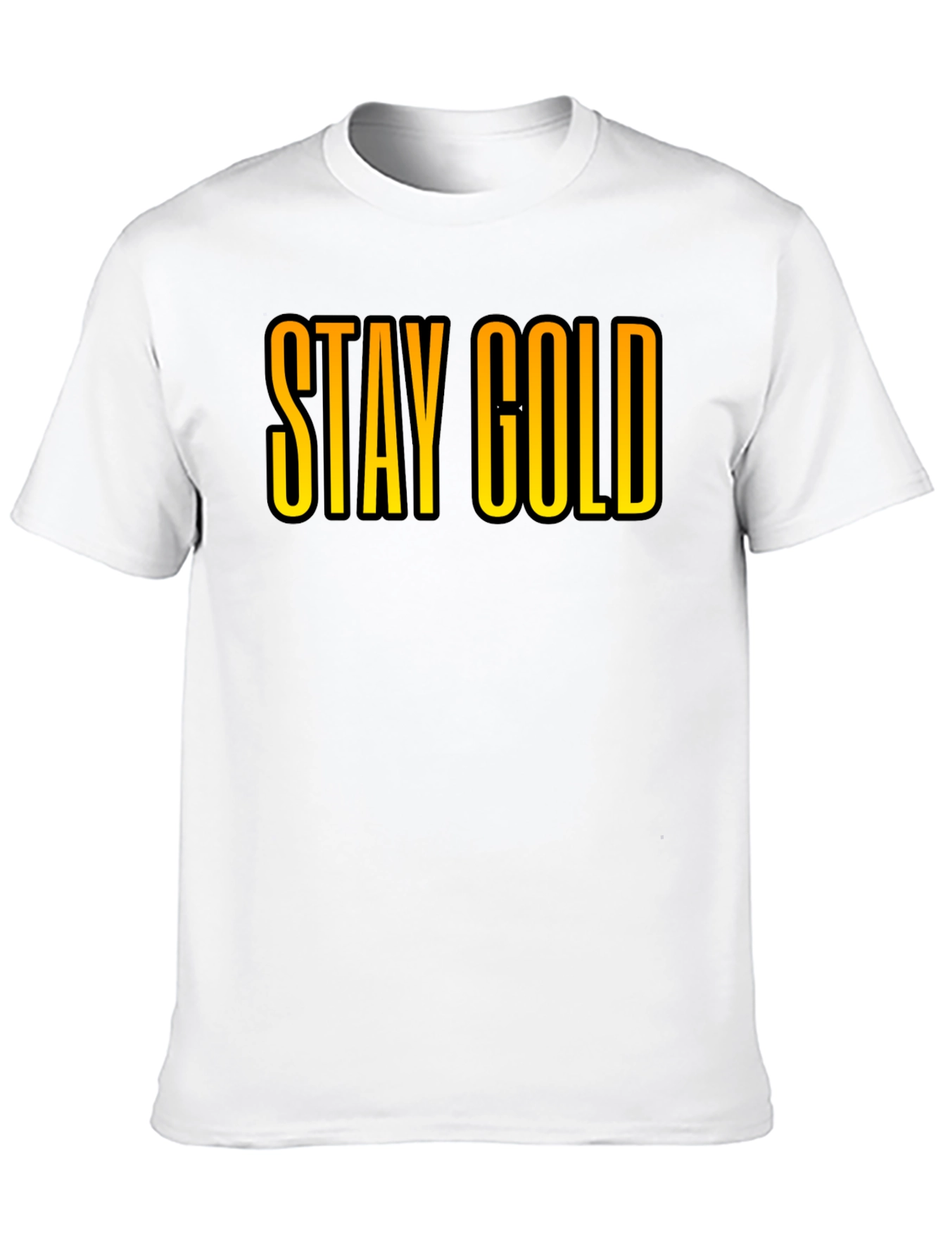 Stay Gold Graphic Tee - Cool Black T-Shirt