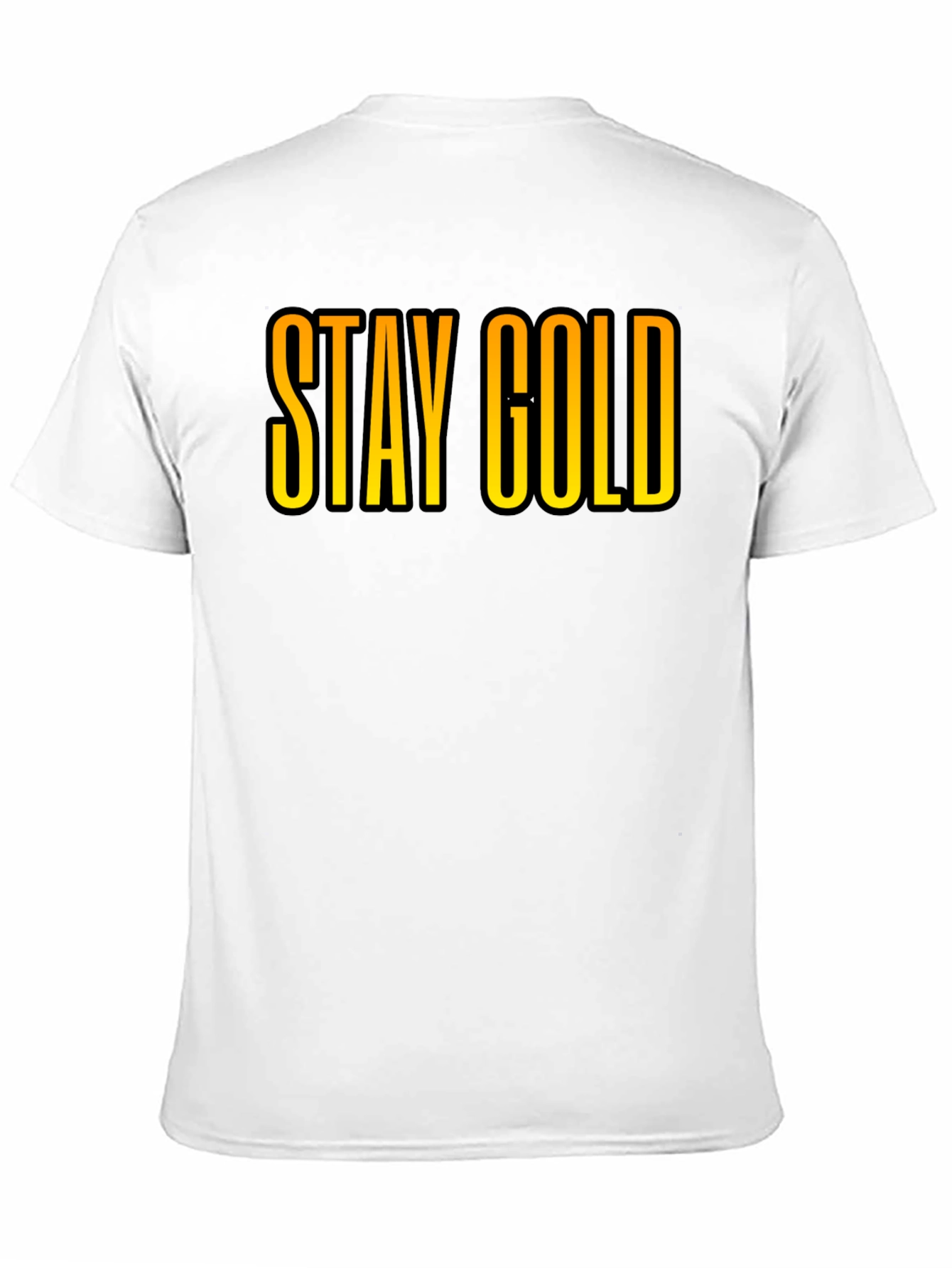Stay Gold Graphic Tee - Cool Black T-Shirt