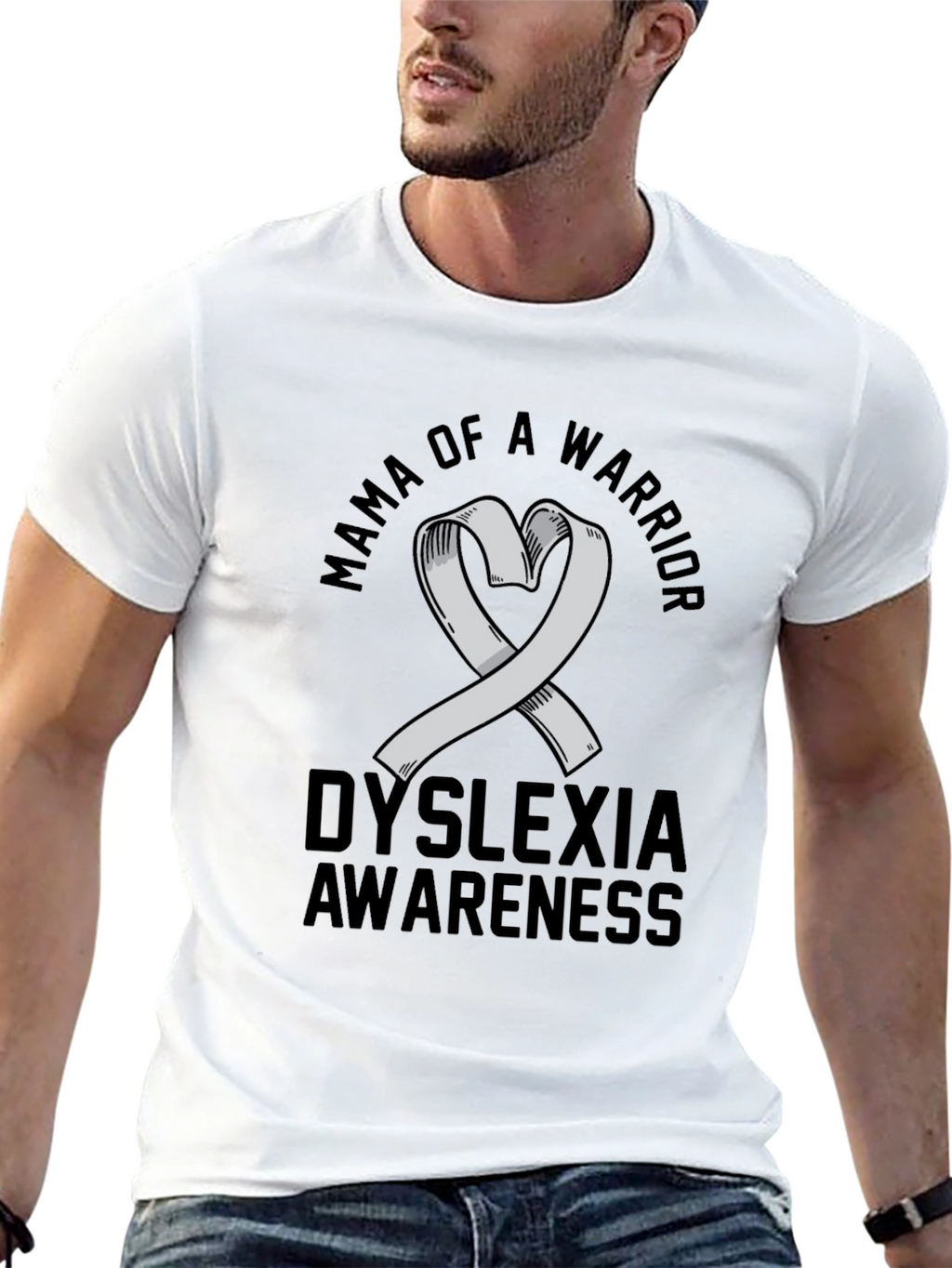 Mama of Warrior Dyslexia Awareness T-Shirt