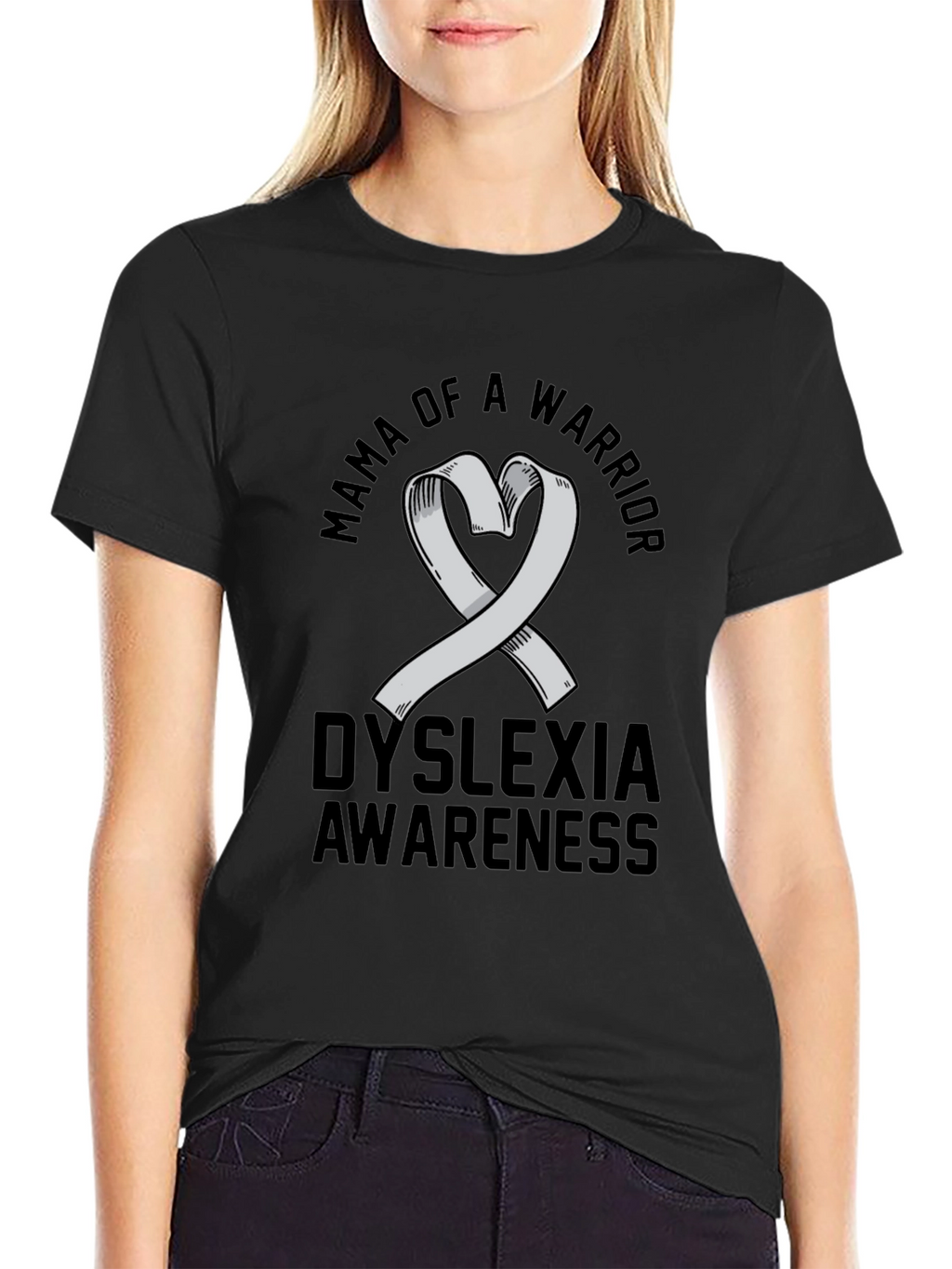 Mama of Warrior Dyslexia Awareness T-Shirt