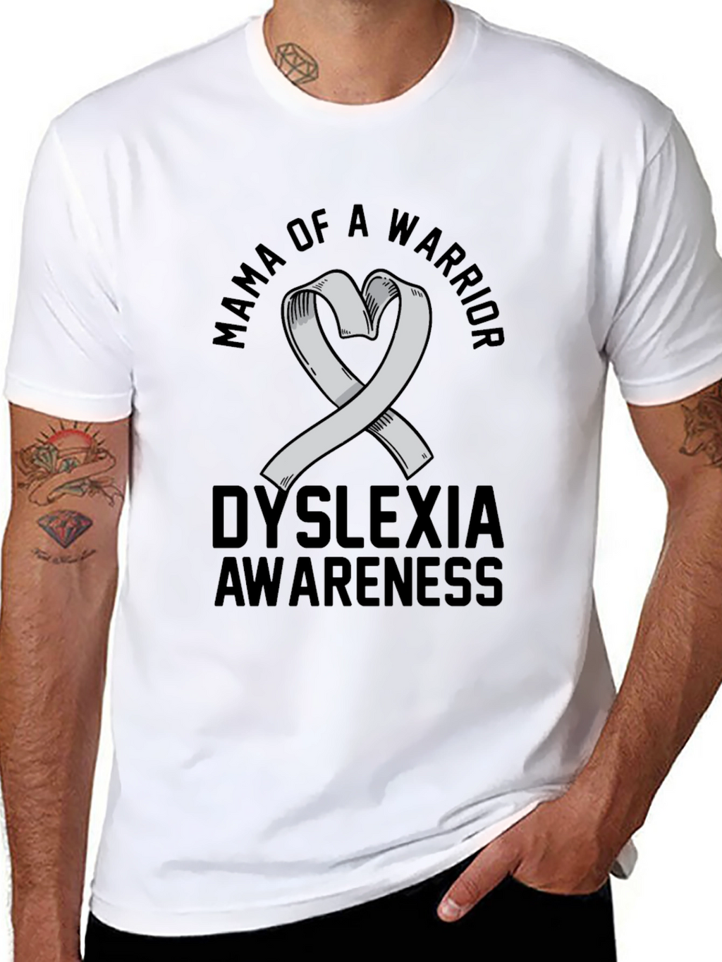 Mama of Warrior Dyslexia Awareness T-Shirt
