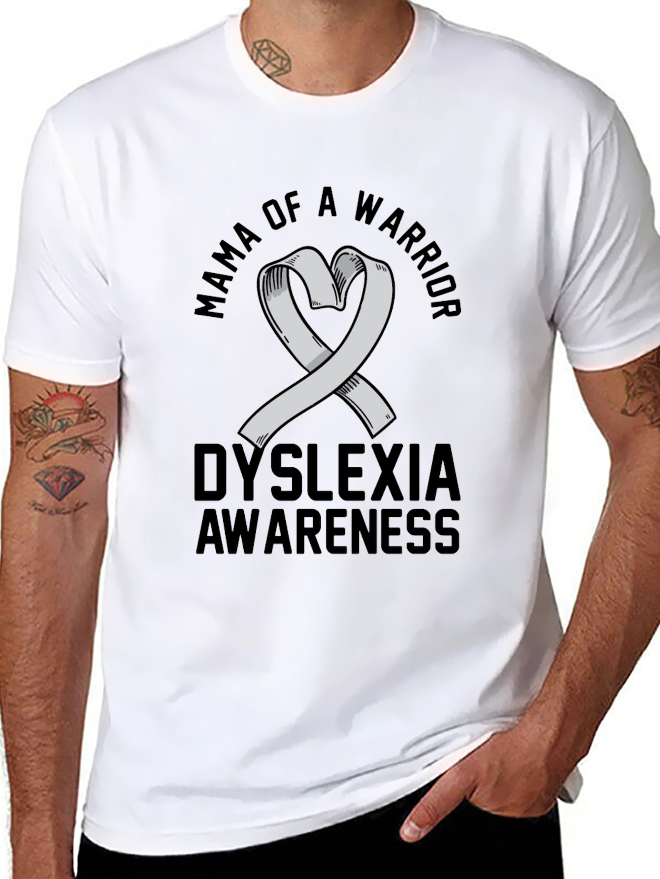 Mama of Warrior Dyslexia Awareness T-Shirt