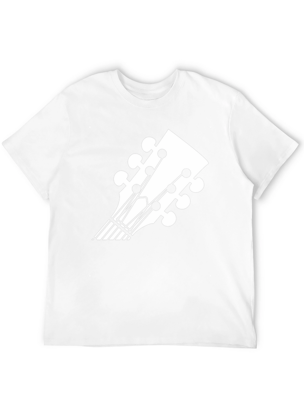 Guitar Headstock Graphic Tee - Music Lovers T-Shirt