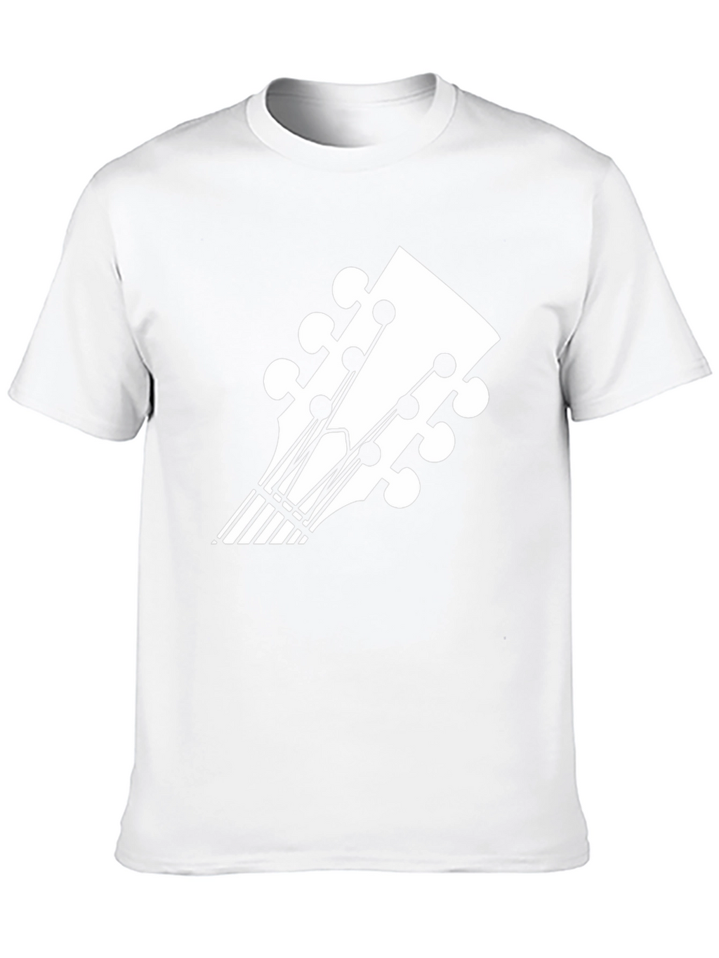 Guitar Headstock Graphic Tee - Music Lovers T-Shirt
