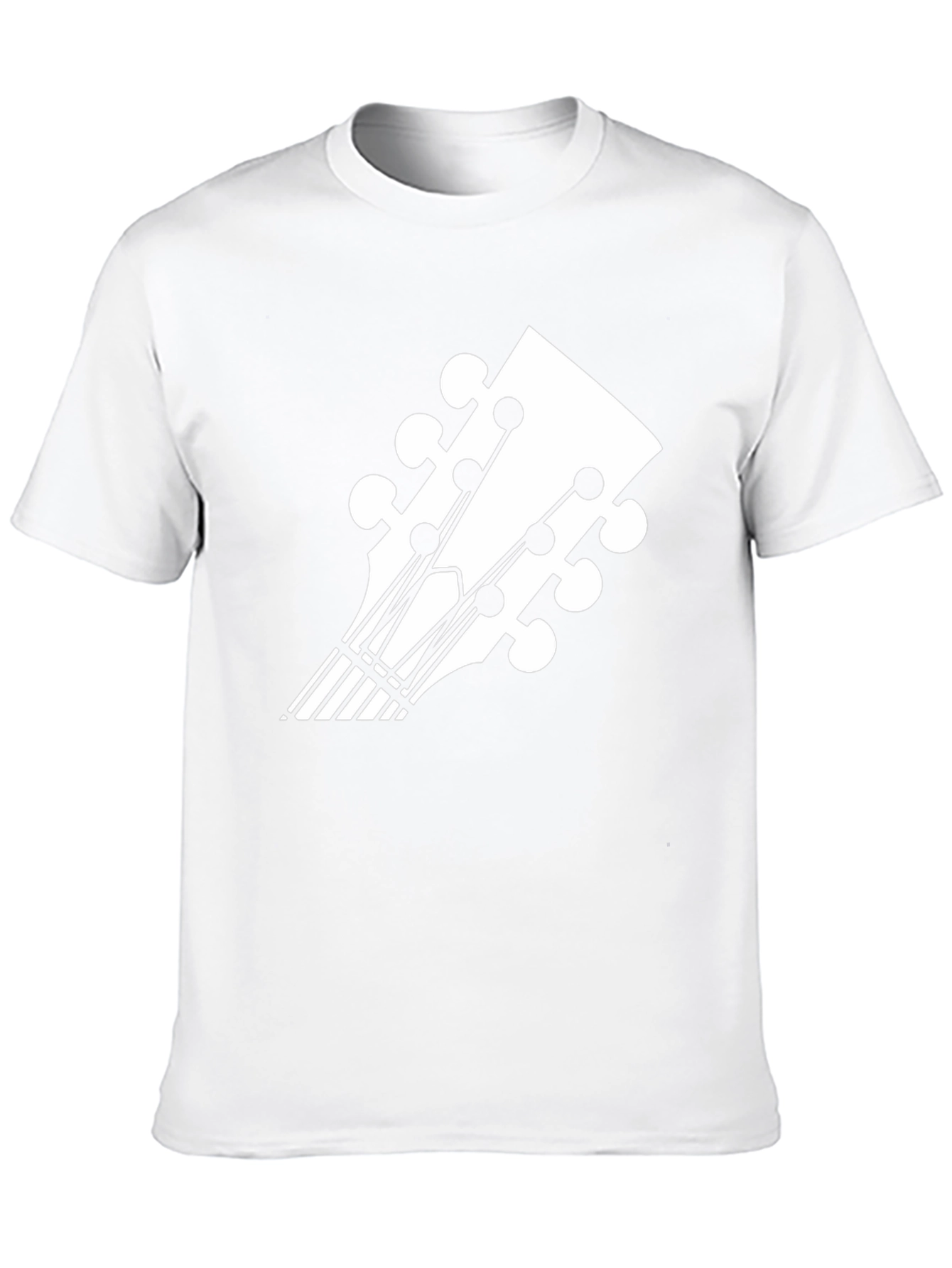 Guitar Headstock Graphic Tee - Music Lovers T-Shirt