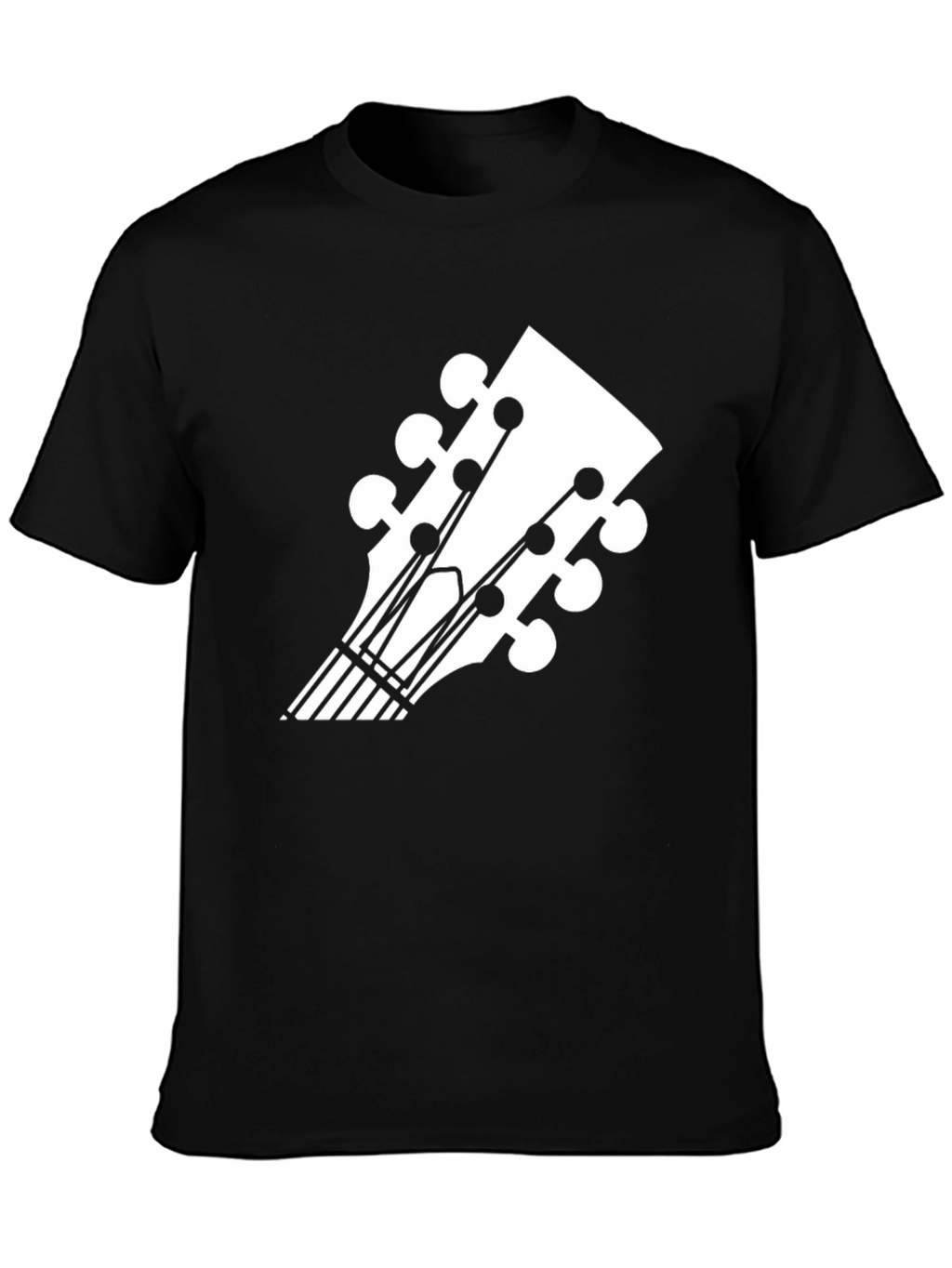 Guitar Headstock Graphic Tee - Music Lovers T-Shirt