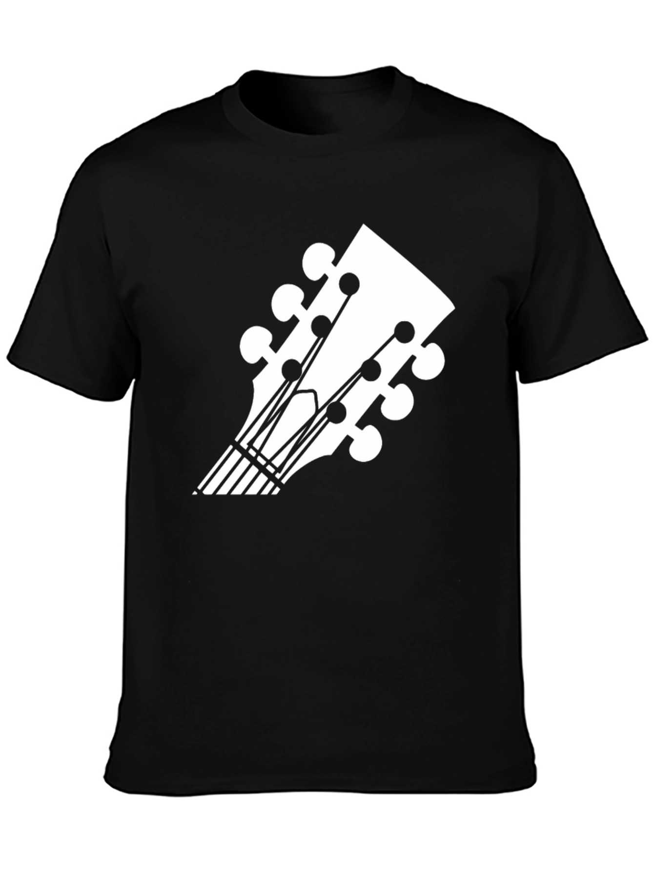 Guitar Headstock Graphic Tee - Music Lovers T-Shirt