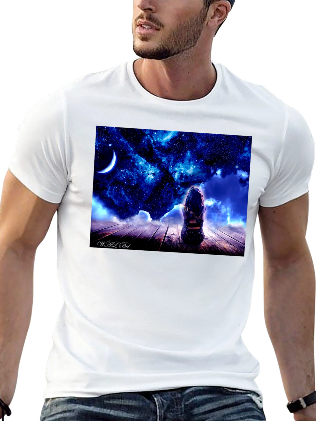 Cosmic Dreamer Black T-Shirt