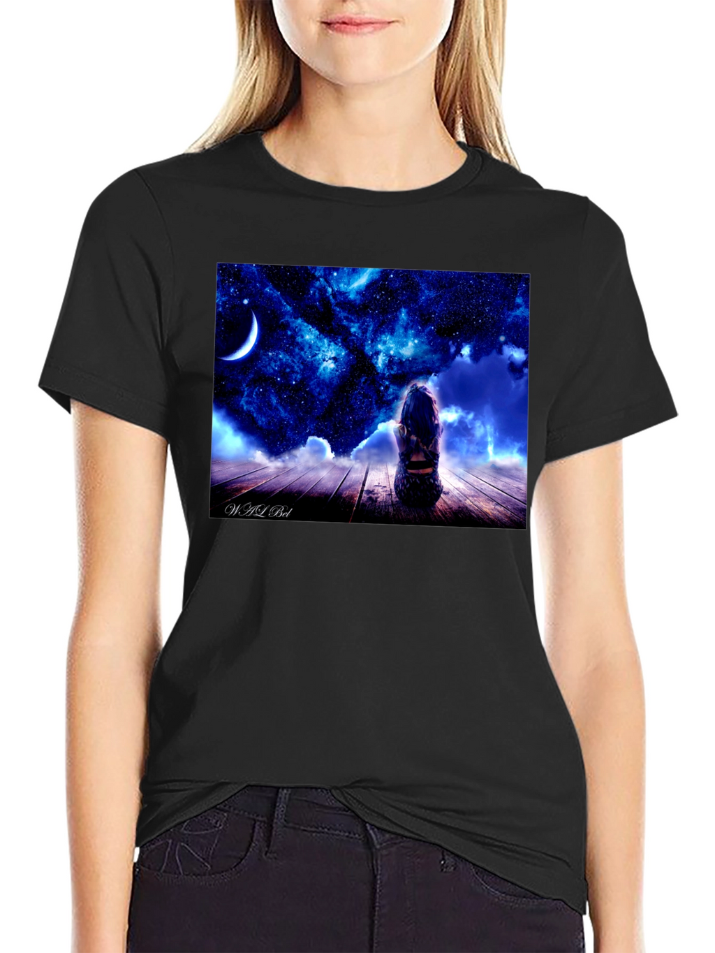 Cosmic Dreamer Black T-Shirt