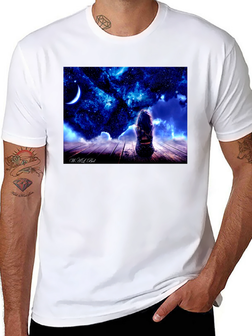 Cosmic Dreamer Black T-Shirt