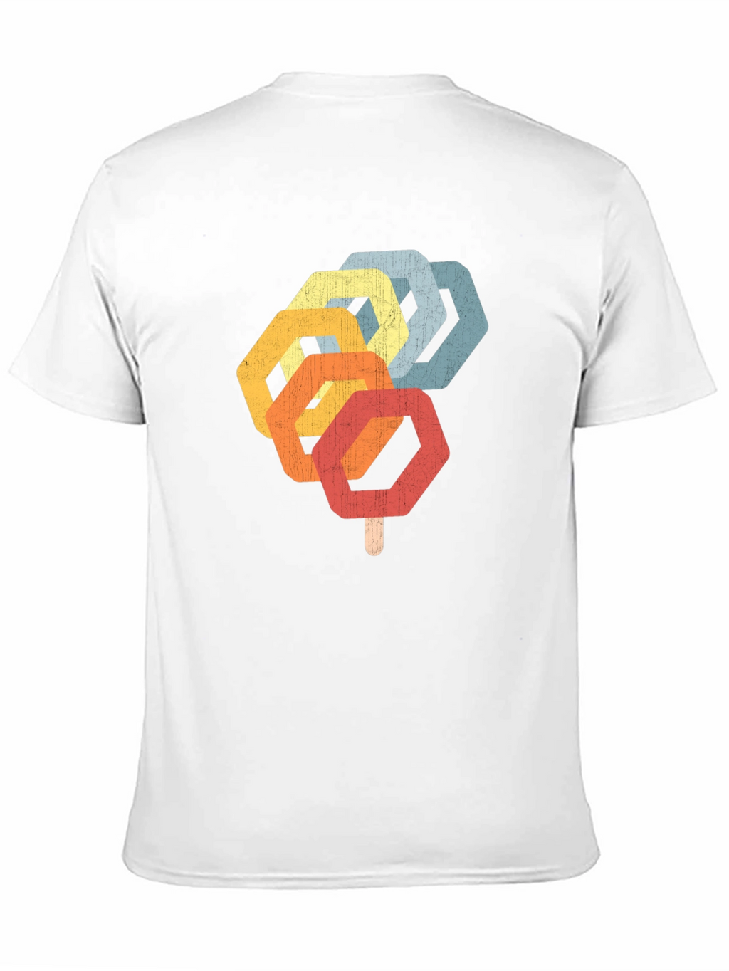Retro Hexagon Popsicle Graphic T-Shirt