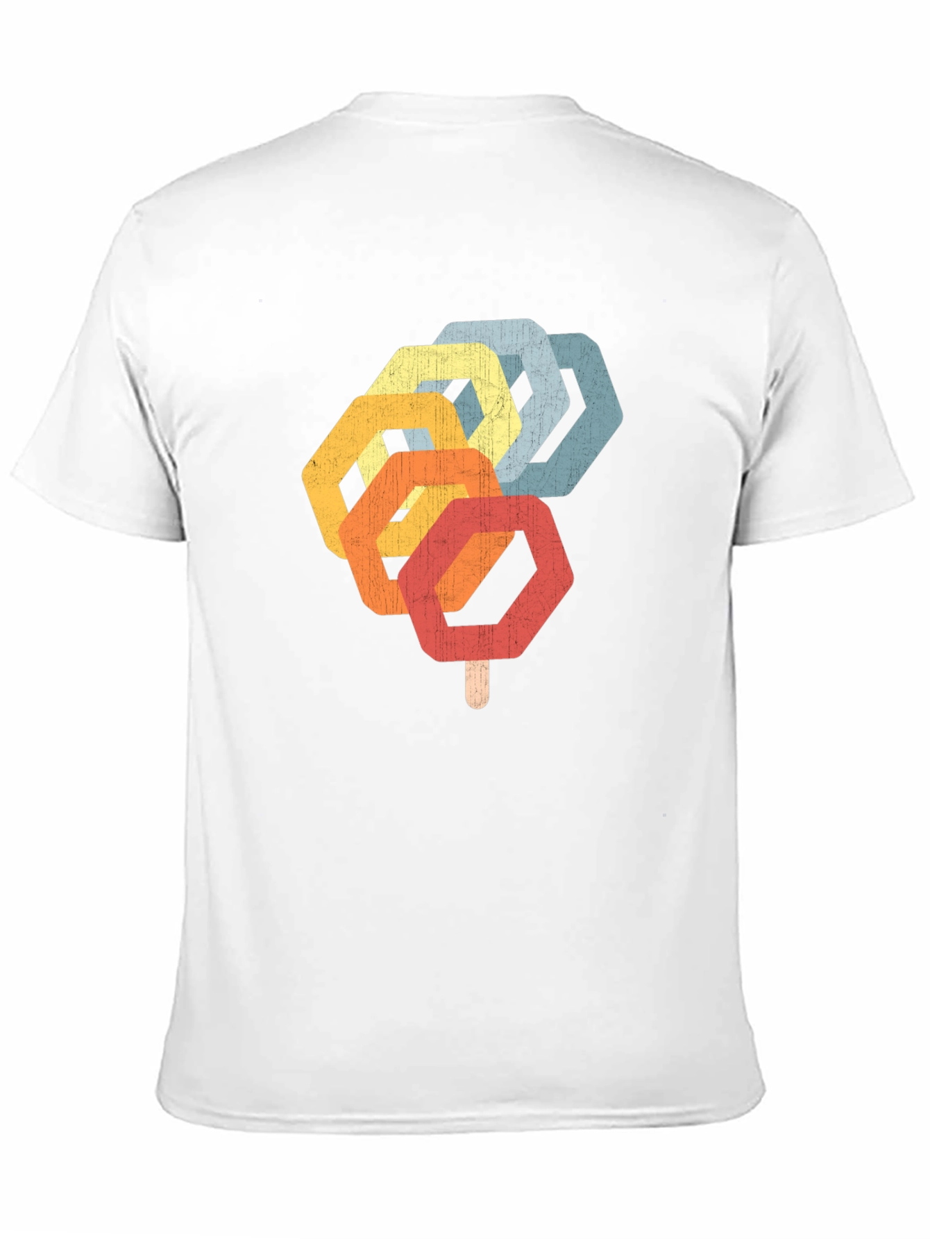 Retro Hexagon Popsicle Graphic T-Shirt