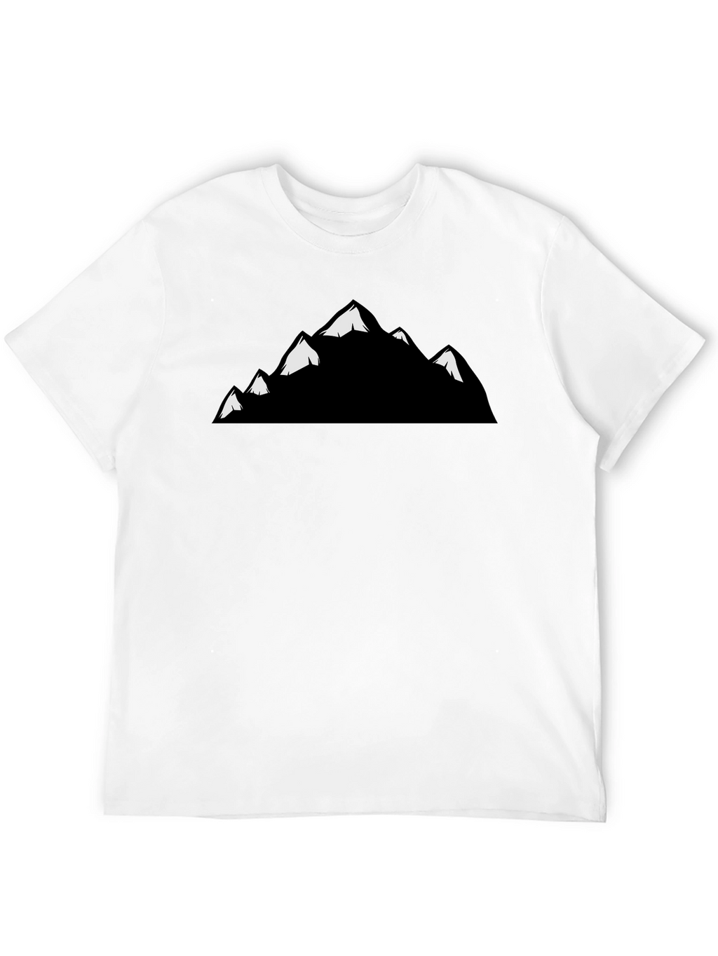 Mountain Peaks Graphic T-Shirt - Black