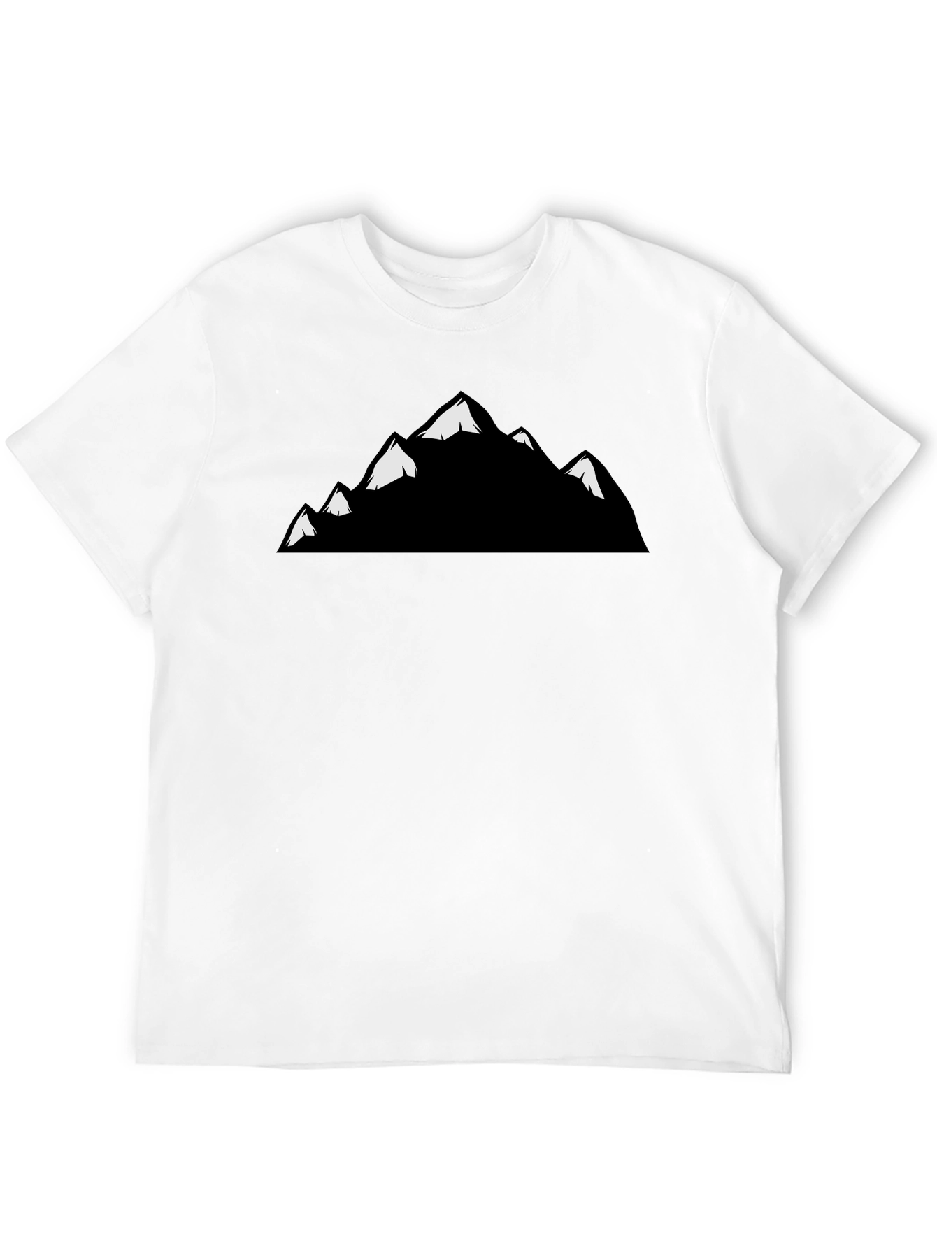 Mountain Peaks Graphic T-Shirt - Black