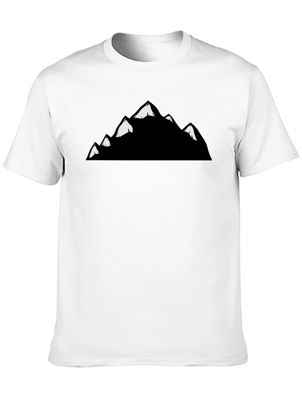 Mountain Peaks Graphic T-Shirt - Black