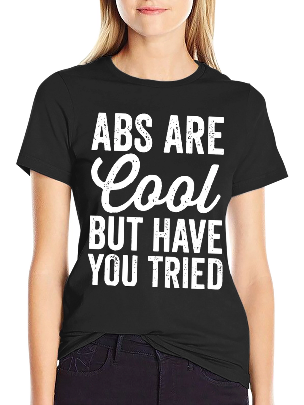 Abs Are Cool Graphic Novelty T-Shirt