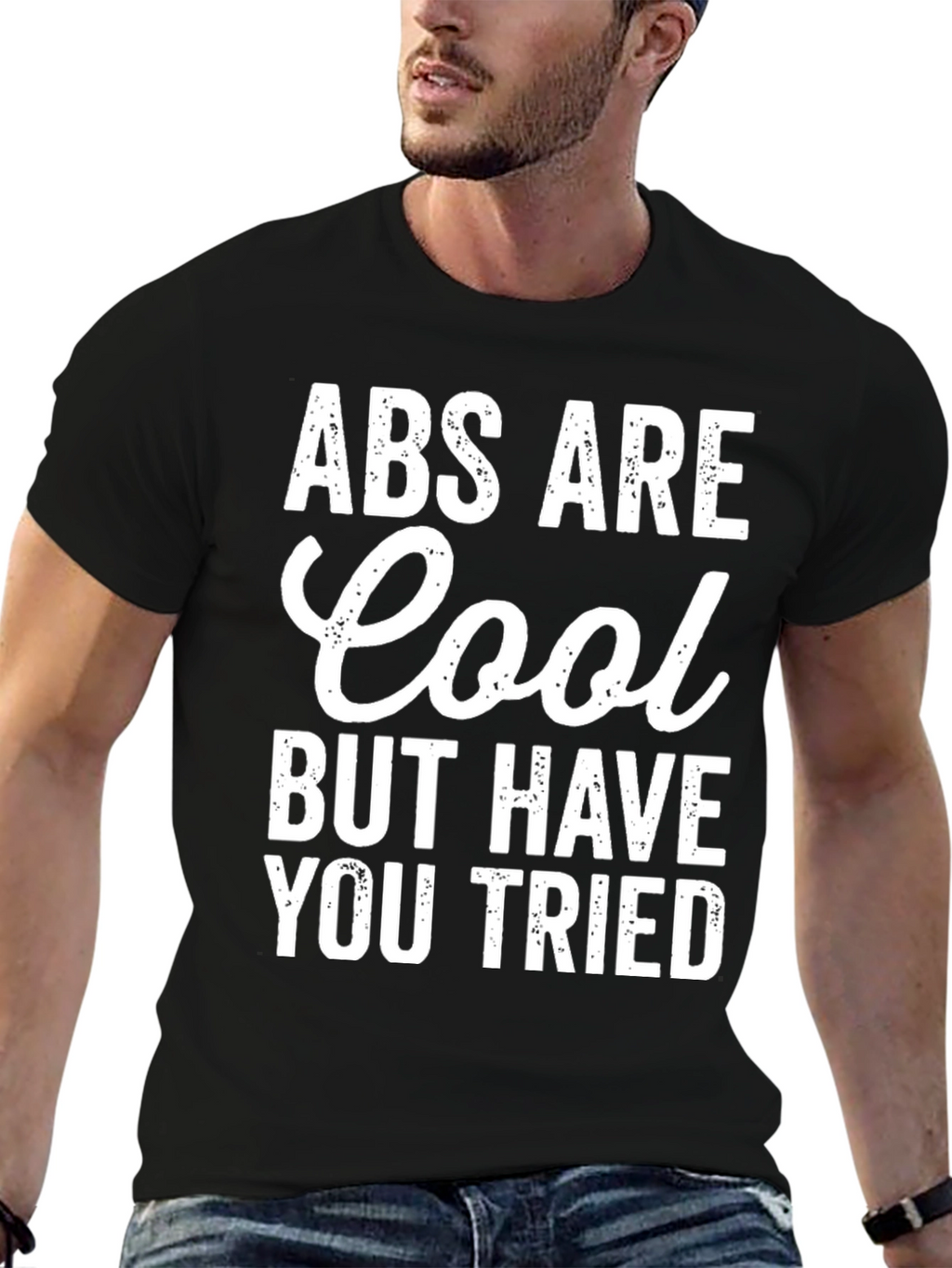 Abs Are Cool Graphic Novelty T-Shirt