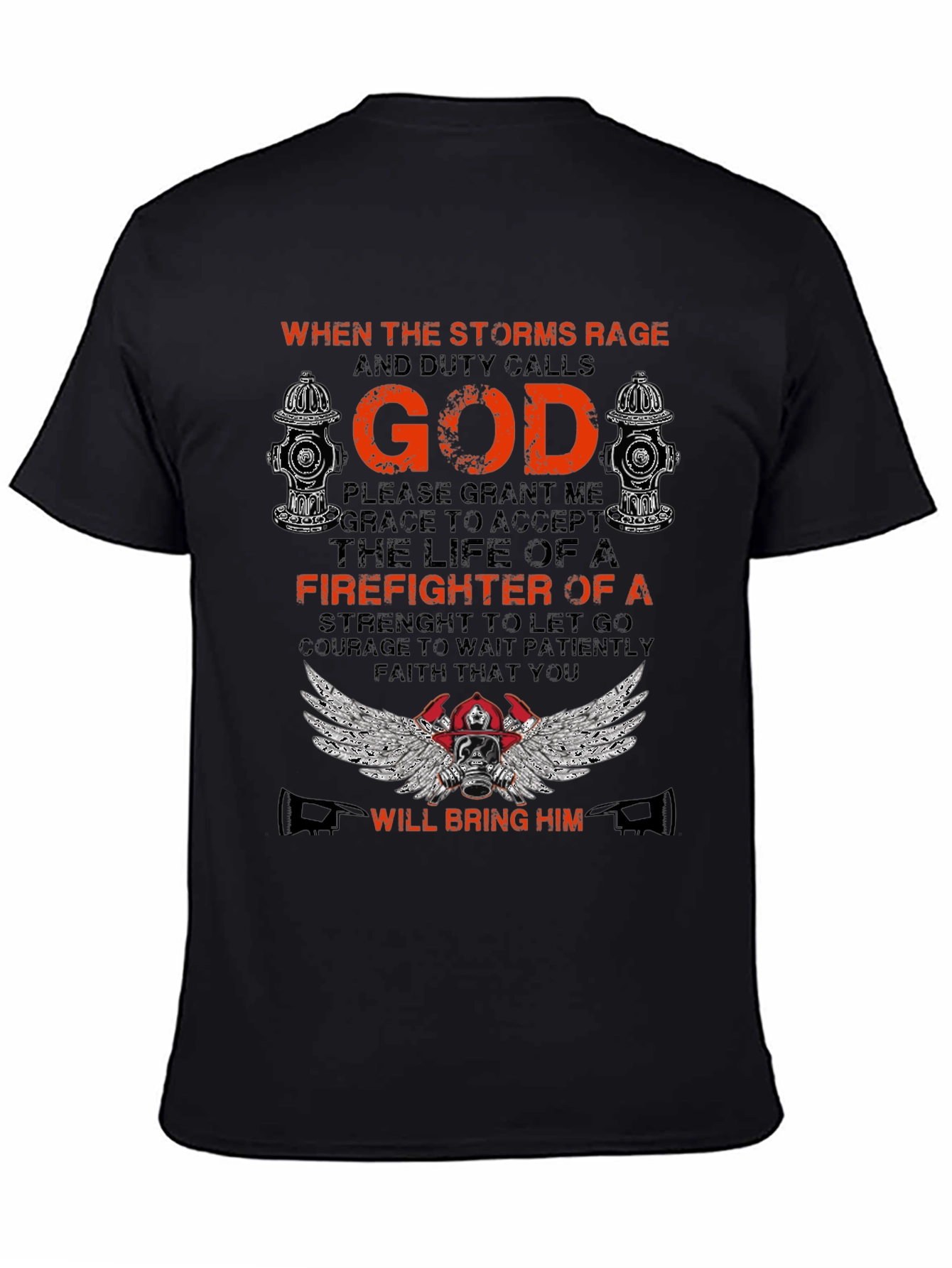 Firefighter Prayer Graphic T-Shirt