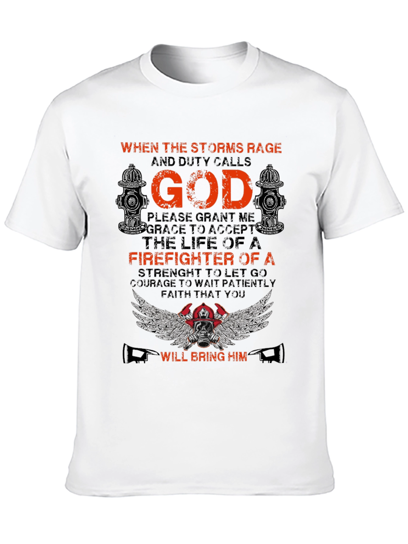 Firefighter Prayer Graphic T-Shirt