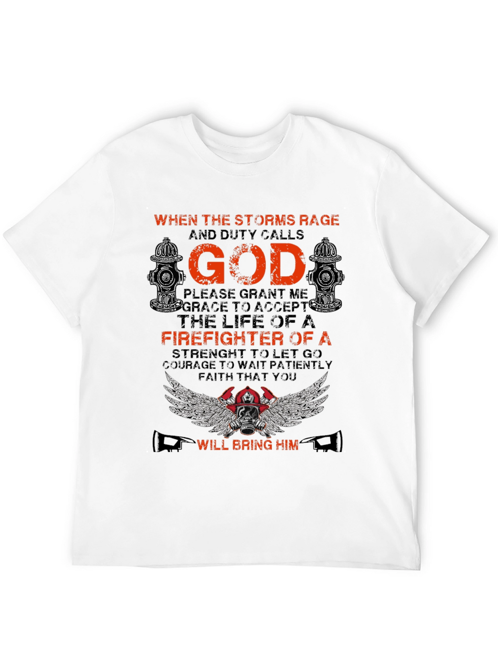 Firefighter Prayer Graphic T-Shirt
