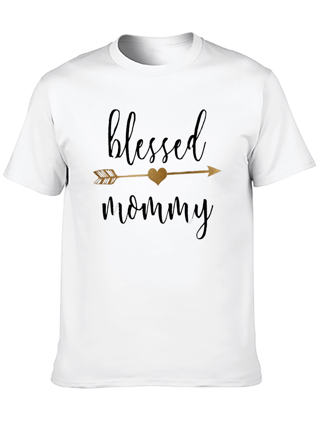 Blessed Mommy Graphic Tee - Soft Black Shirt
