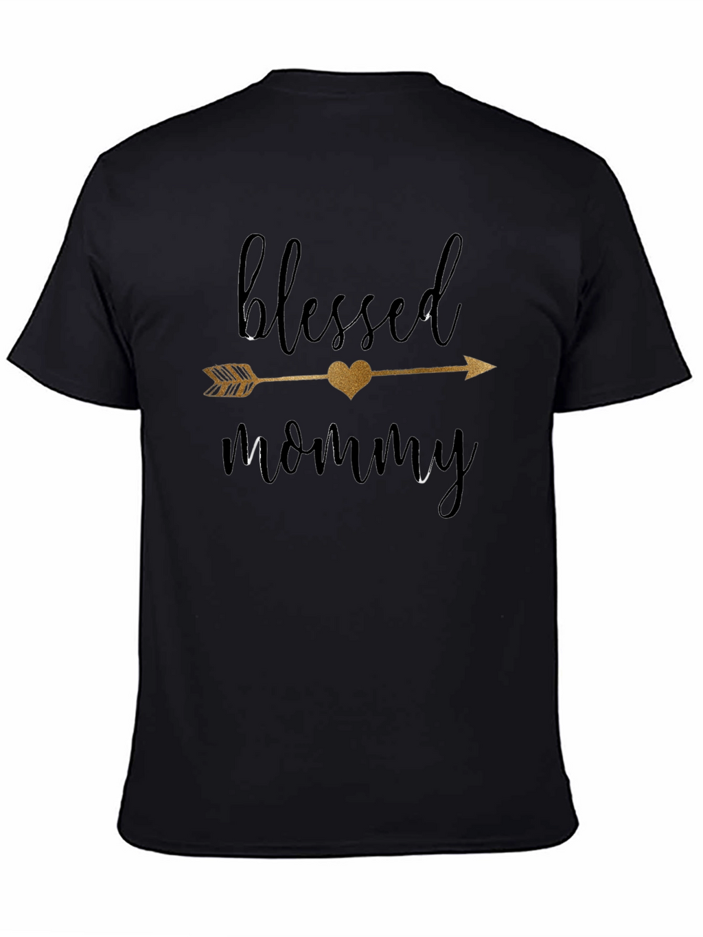 Blessed Mommy Graphic Tee - Soft Black Shirt