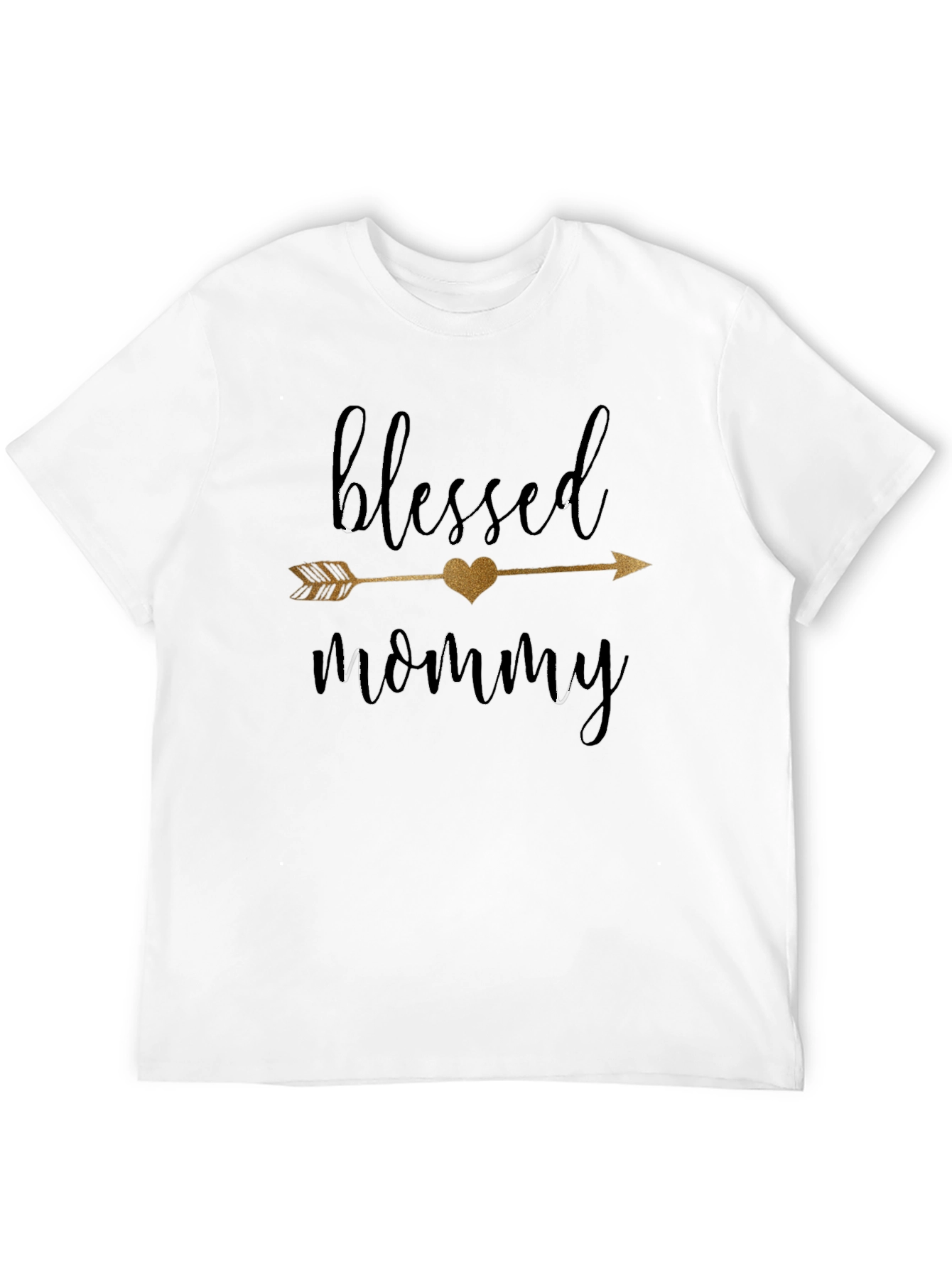 Blessed Mommy Graphic Tee - Soft Black Shirt