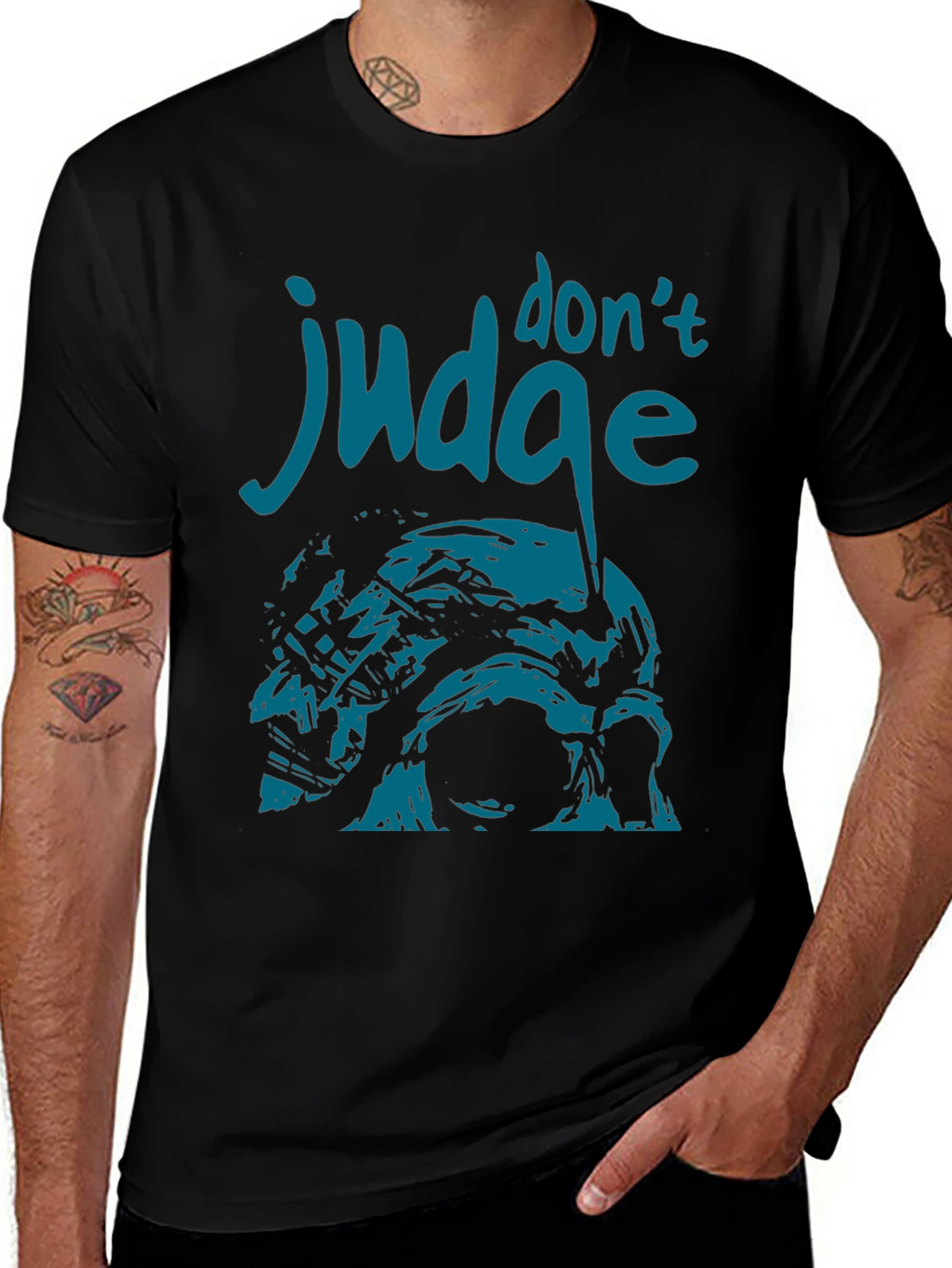 Dont Judge T-Shirt - Unique Graphic Design