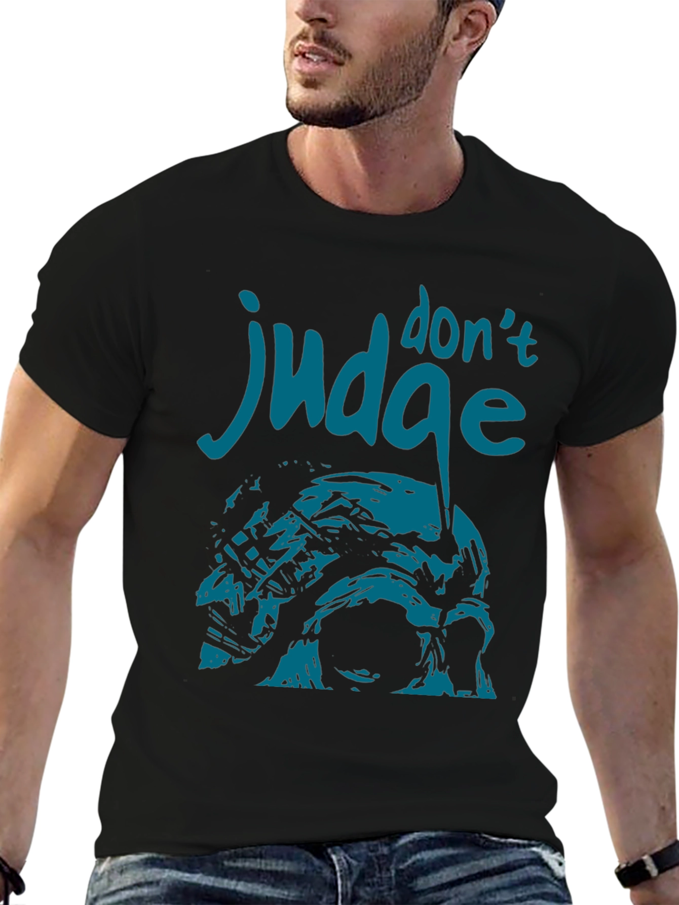 Dont Judge T-Shirt - Unique Graphic Design