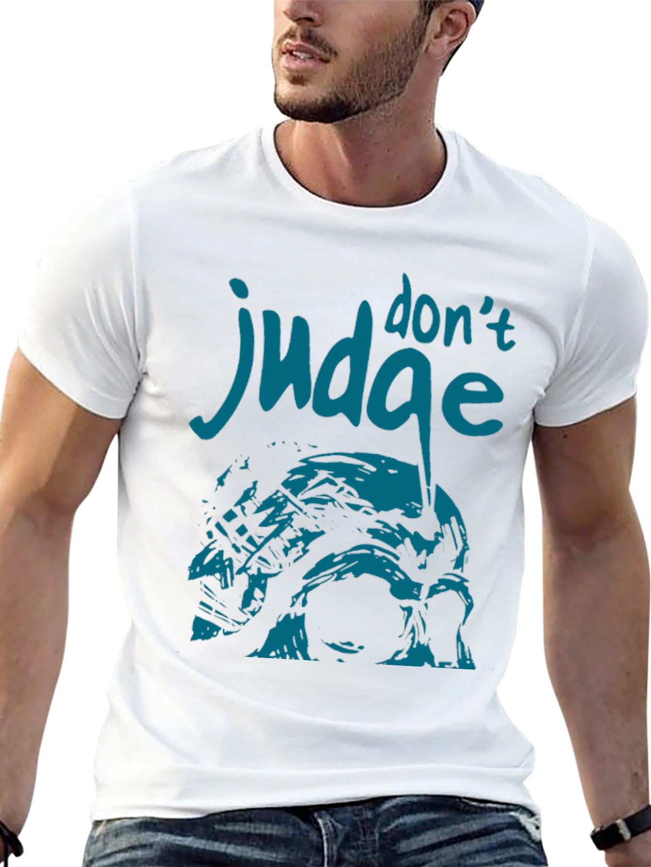 Dont Judge T-Shirt - Unique Graphic Design