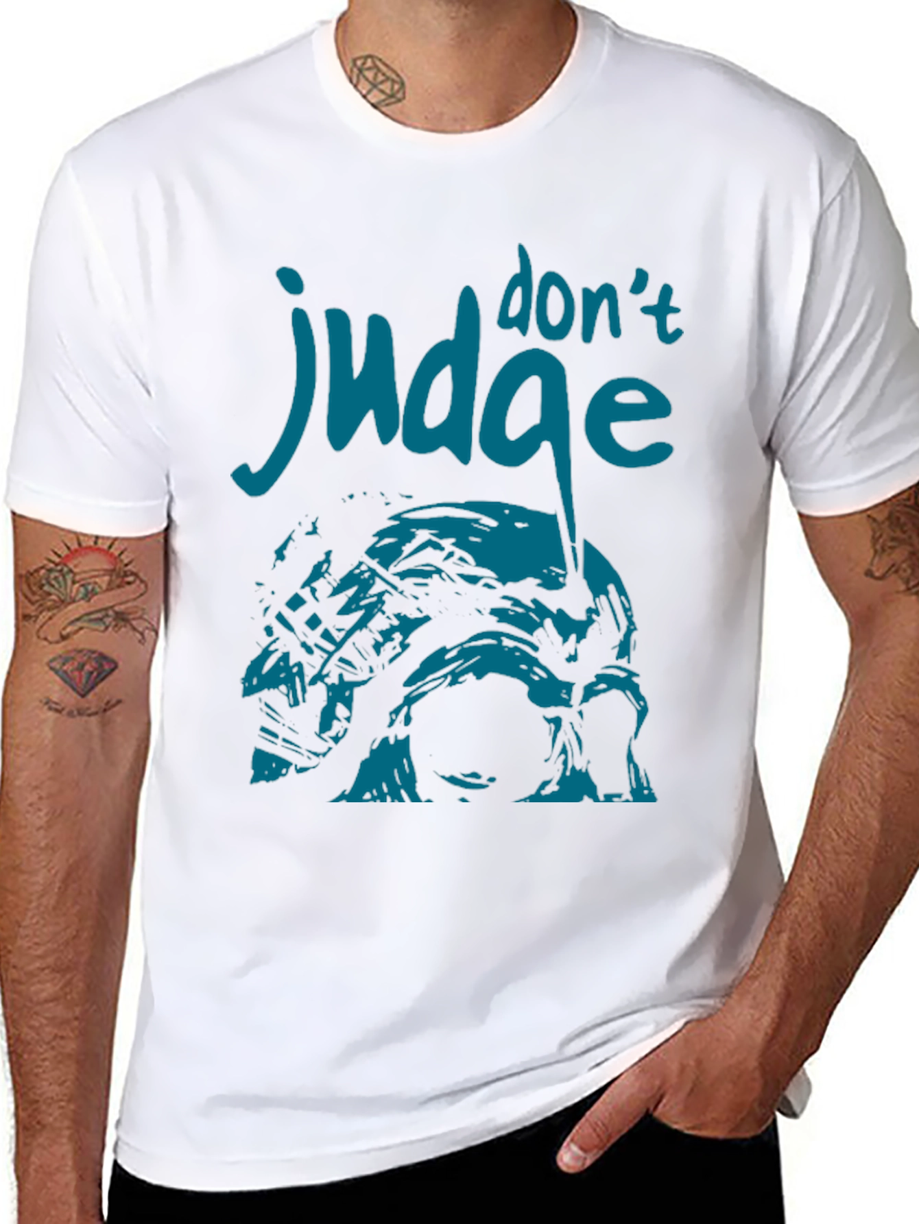 Dont Judge T-Shirt - Unique Graphic Design