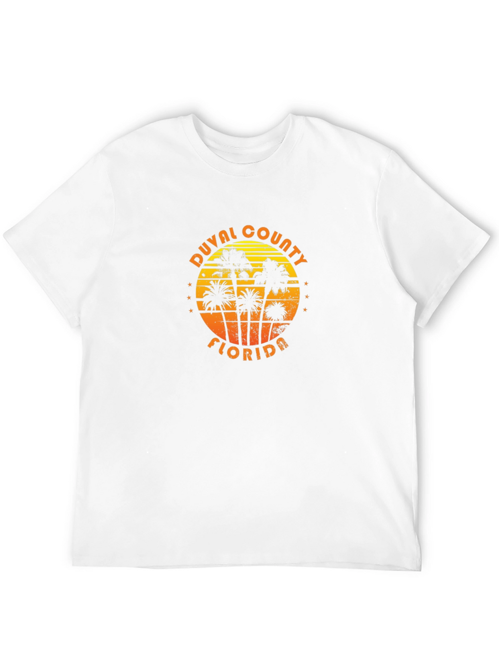 Duval County Florida Palm Tree Graphic T-Shirt