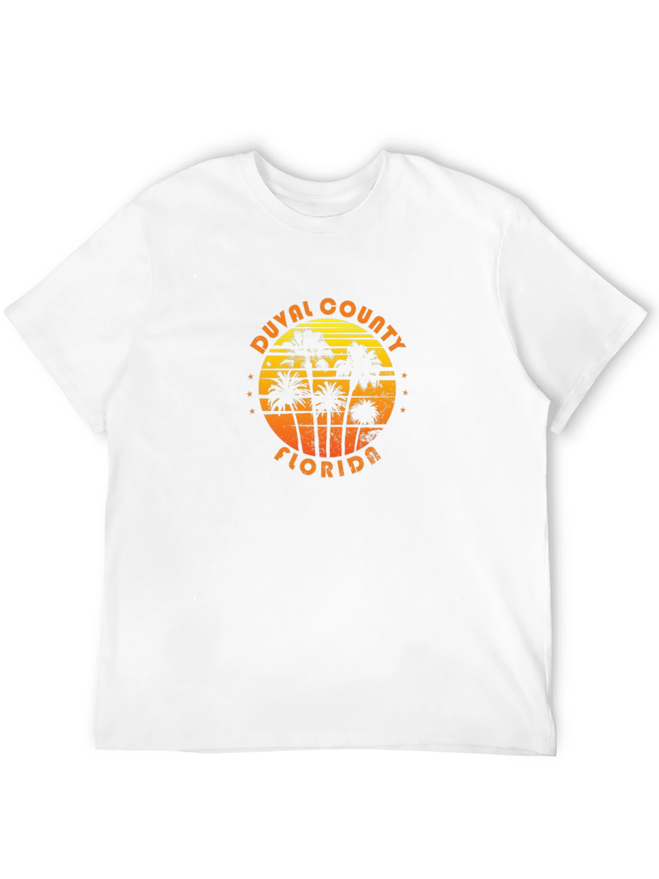 Duval County Florida Palm Tree Graphic T-Shirt