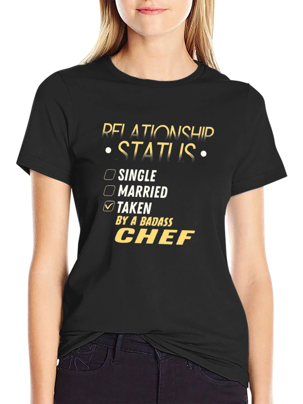 Badass Chef Relationship Status T-Shirt