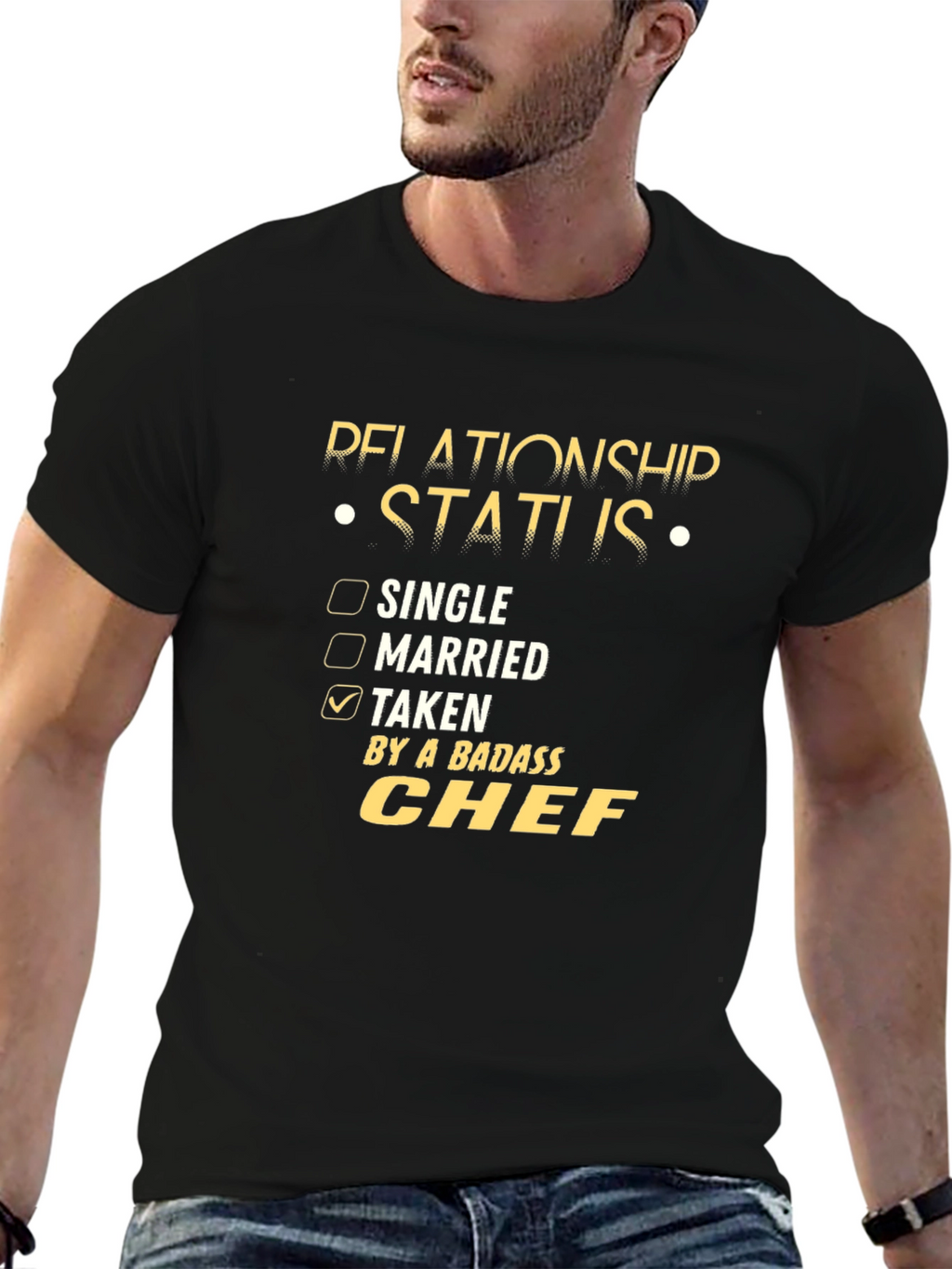 Badass Chef Relationship Status T-Shirt