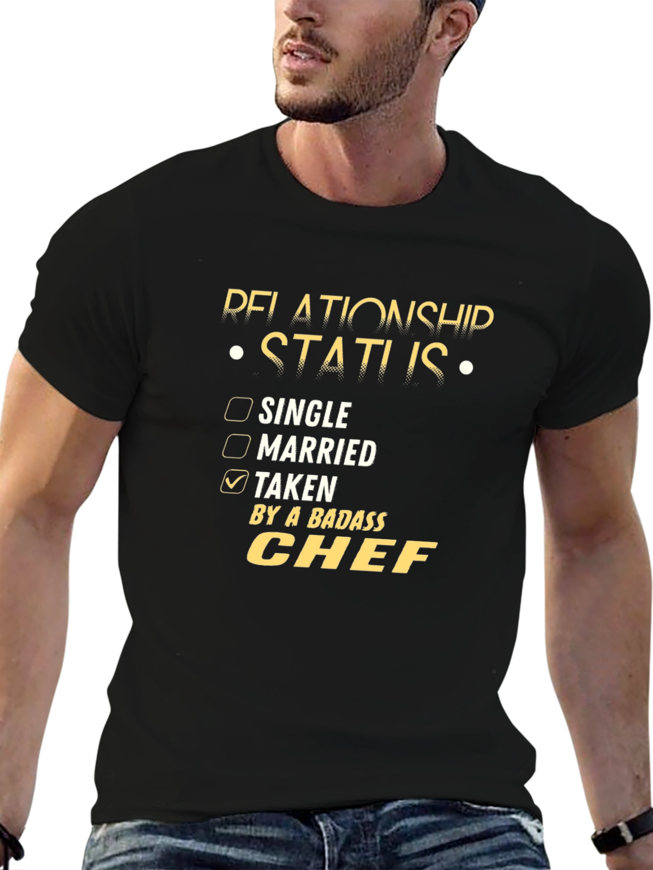 Badass Chef Relationship Status T-Shirt
