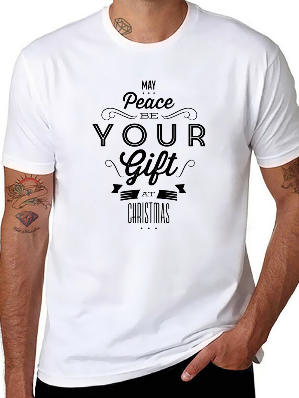 Peace Be Your Gift T-Shirt - Christmas Holiday Apparel