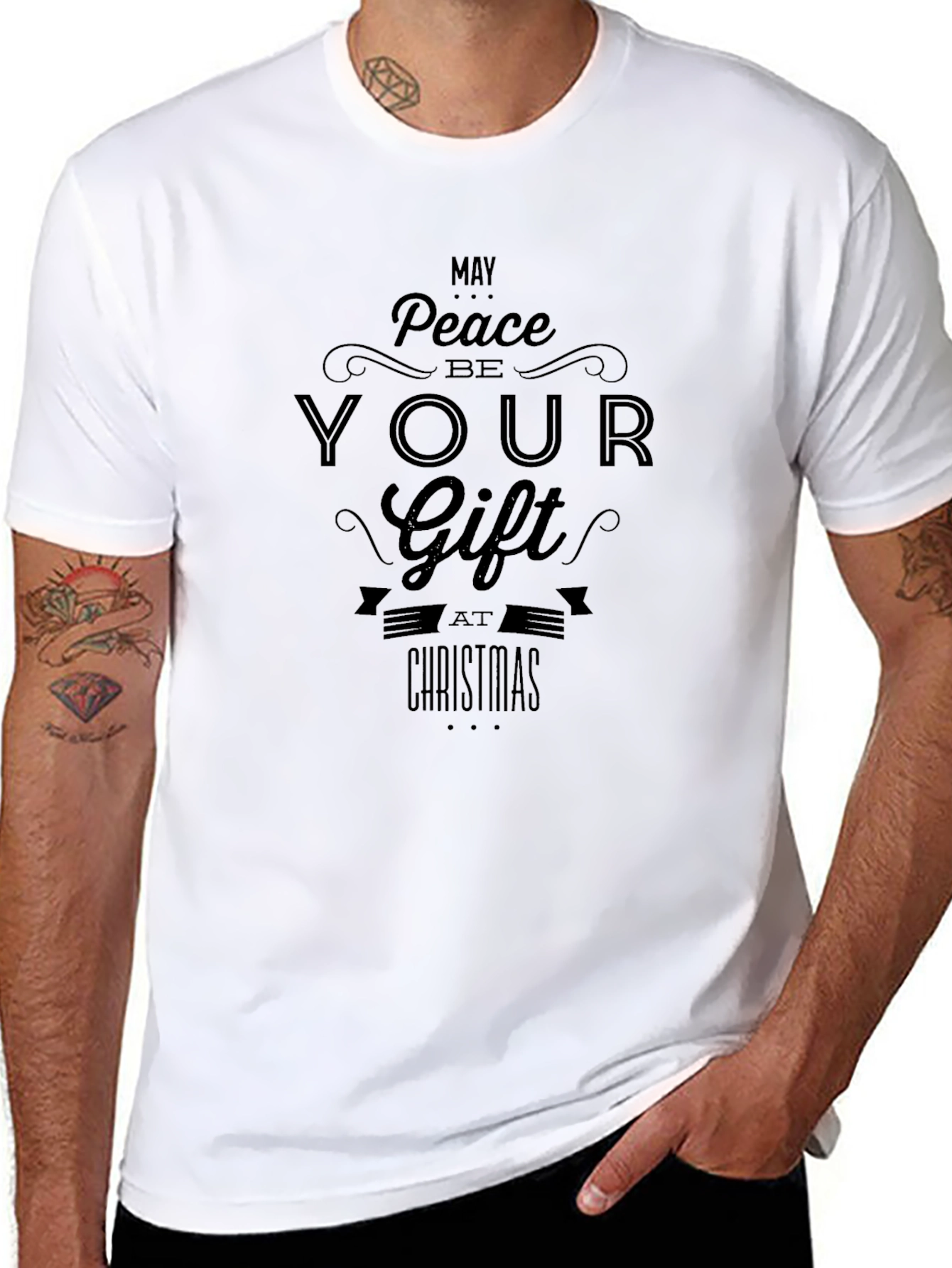 Peace Be Your Gift T-Shirt - Christmas Holiday Apparel