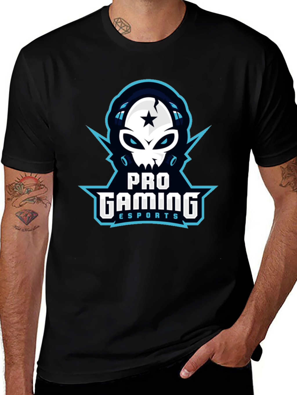 Pro Gaming Esports Black T-Shirt - Gamer Tee