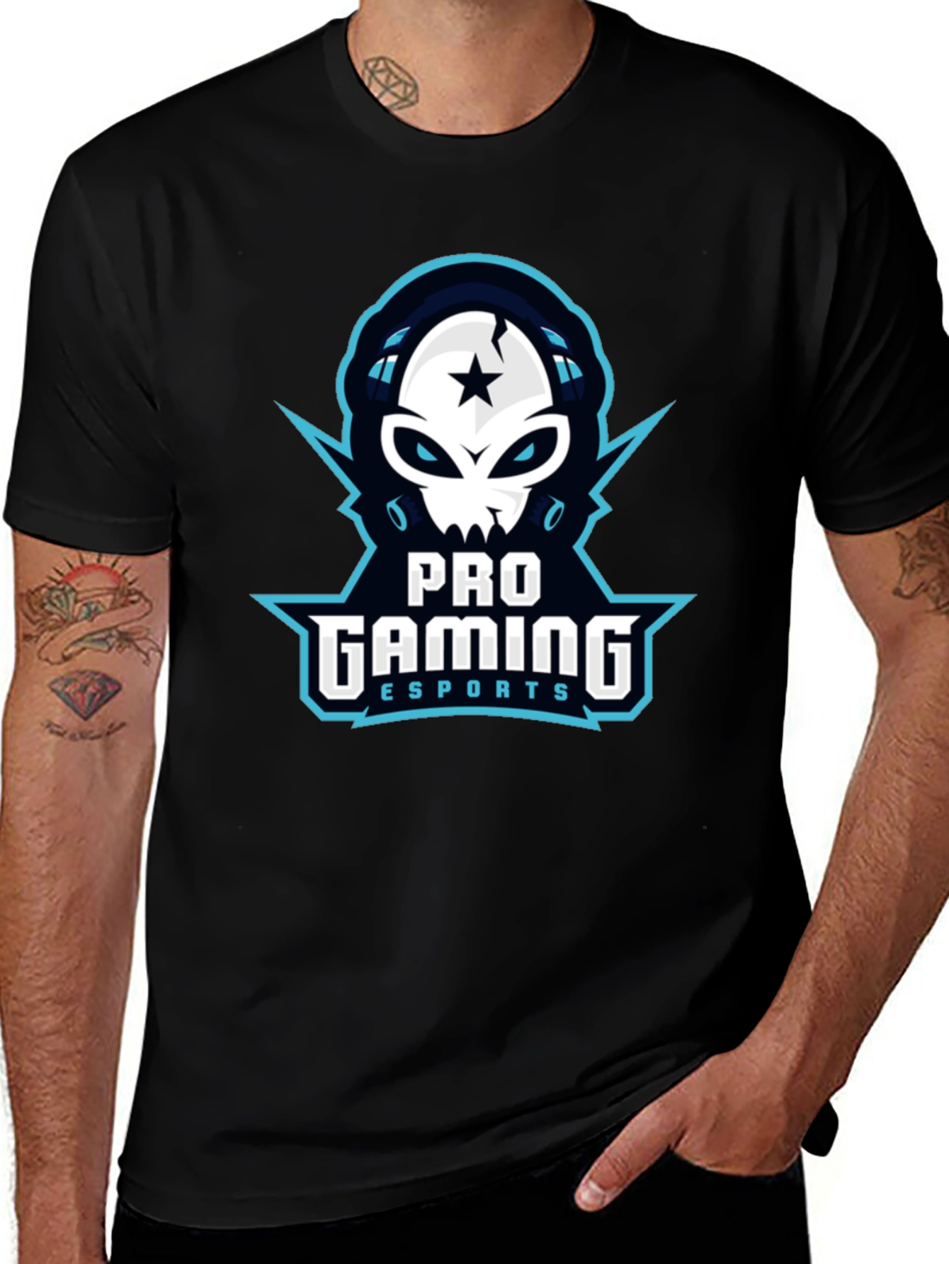 Pro Gaming Esports Black T-Shirt - Gamer Tee