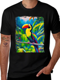 Tropical Toucan Graphic T-Shirt